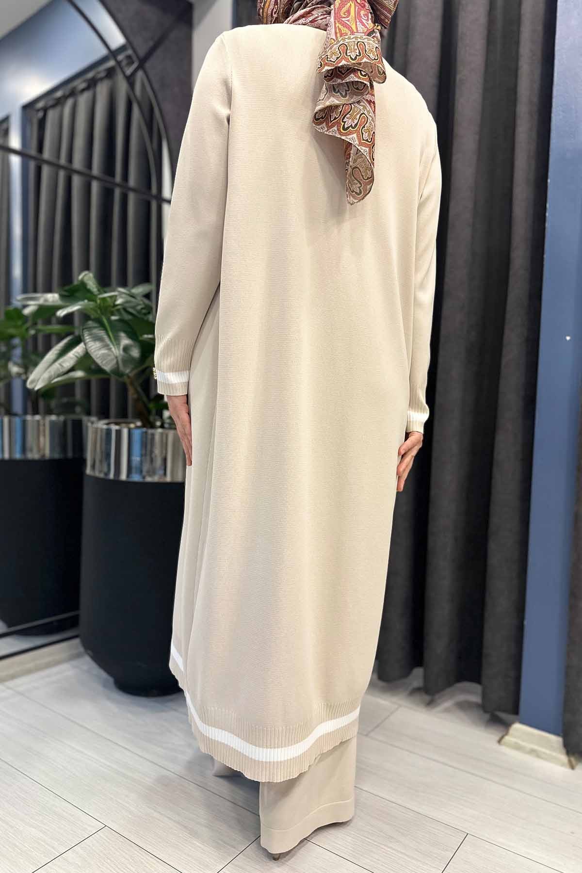 RENK ŞERİTLİ KLASİK HIRKA TUNİK TAKIM
