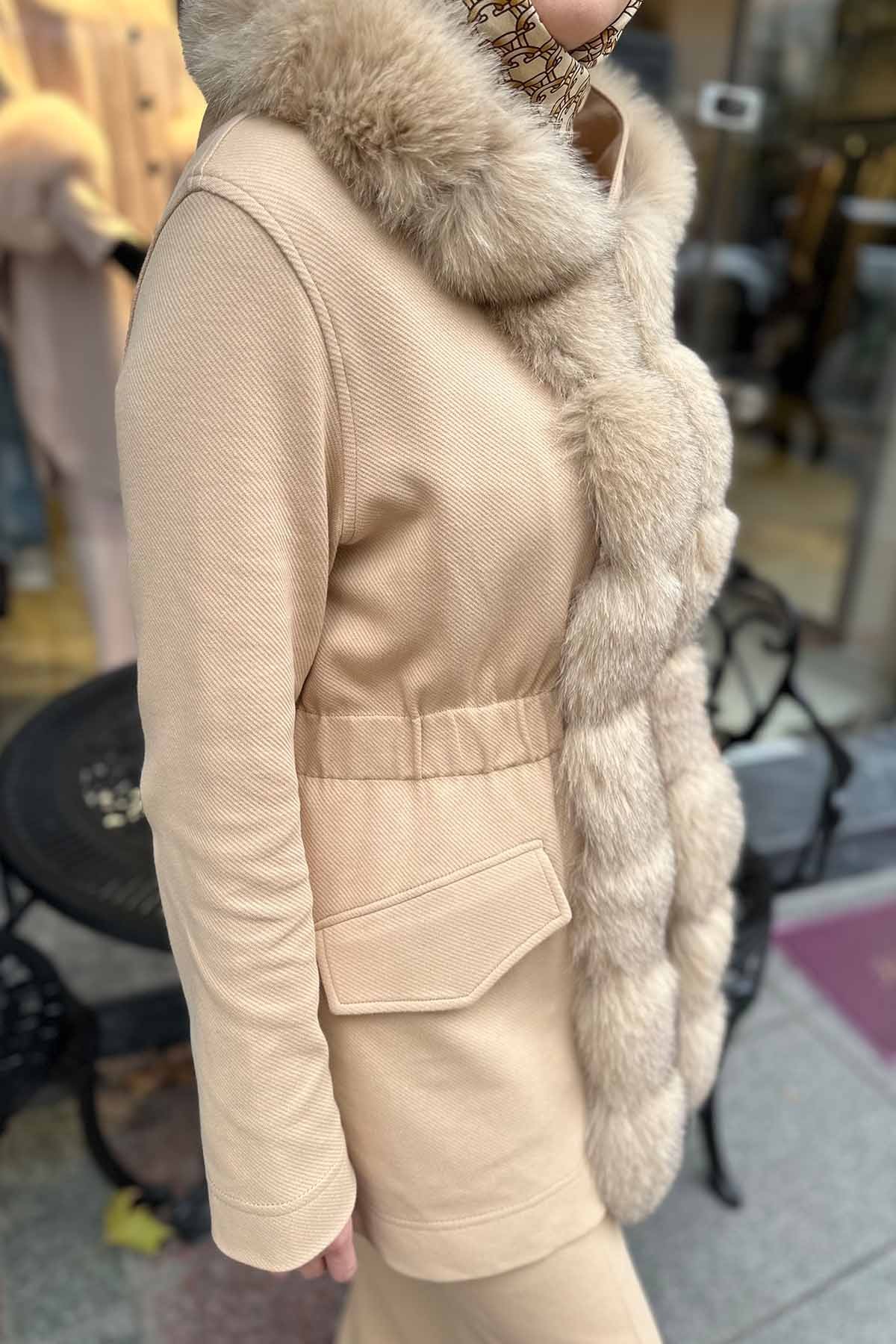 KOMPLE KÜRKLÜ KAPŞONLU TAKIM