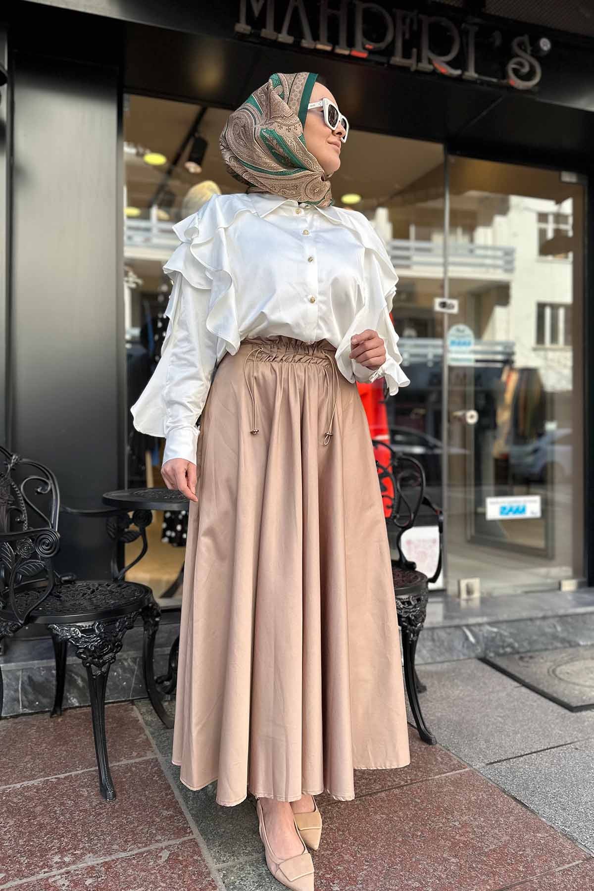 YAKALI VOLANLI GÖMLEK