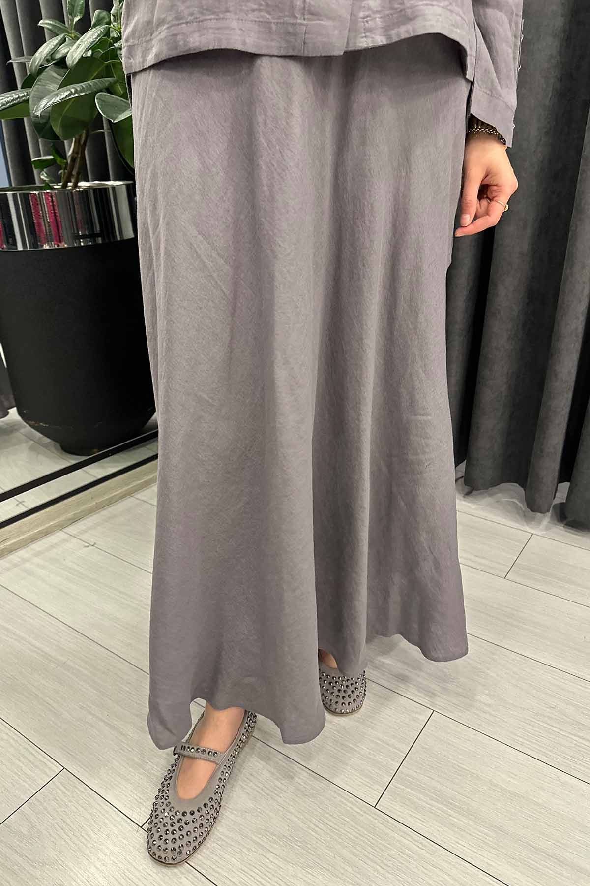DÜZ RENK KETEN KLOŞ ETEK