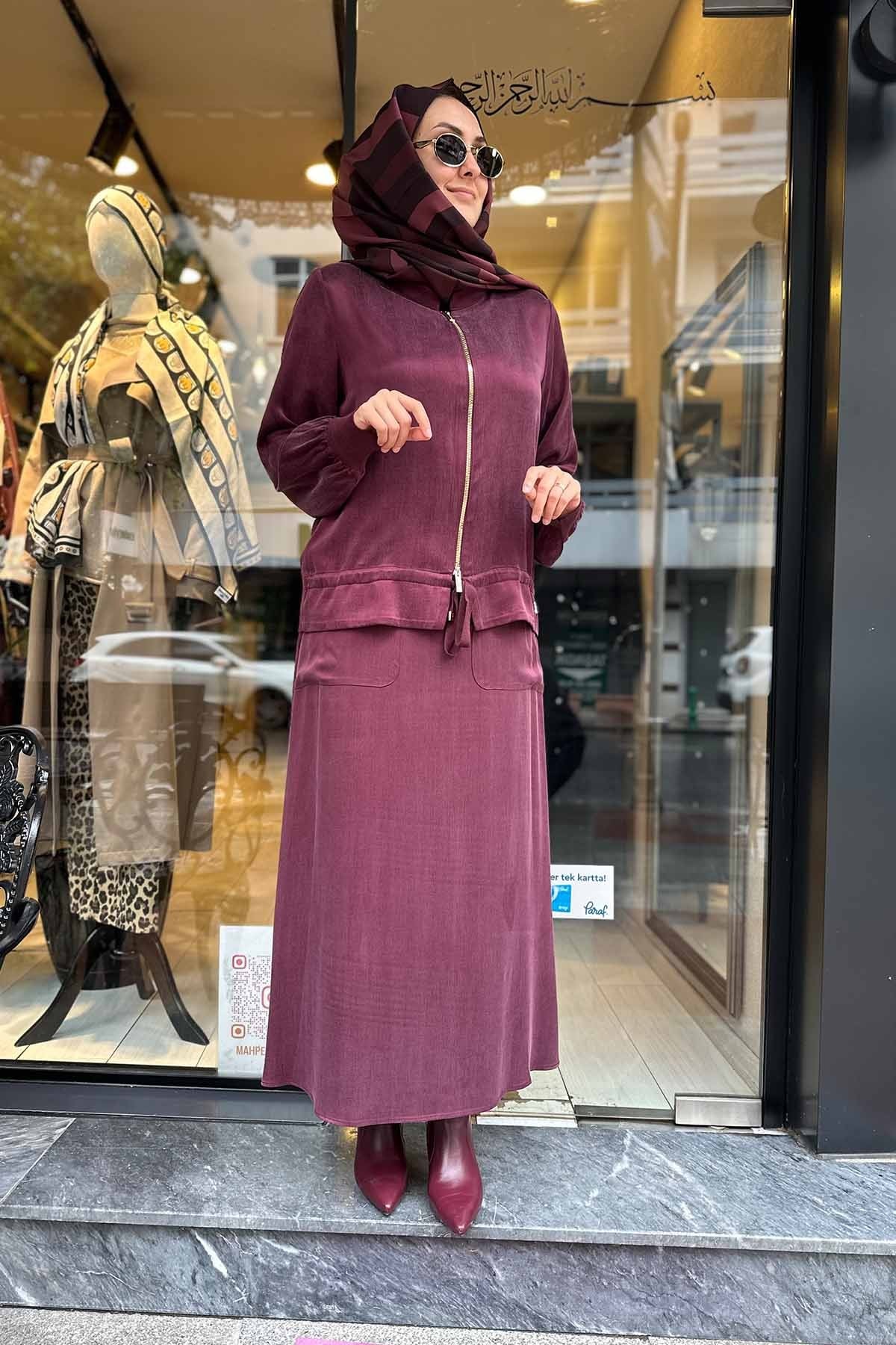 ÖNÜ FERMUARLI GÖMLEK