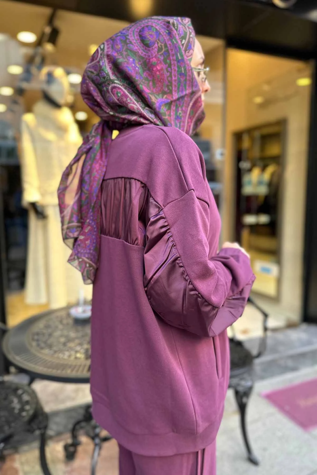 SWEAT KUMAŞLI BOMBER