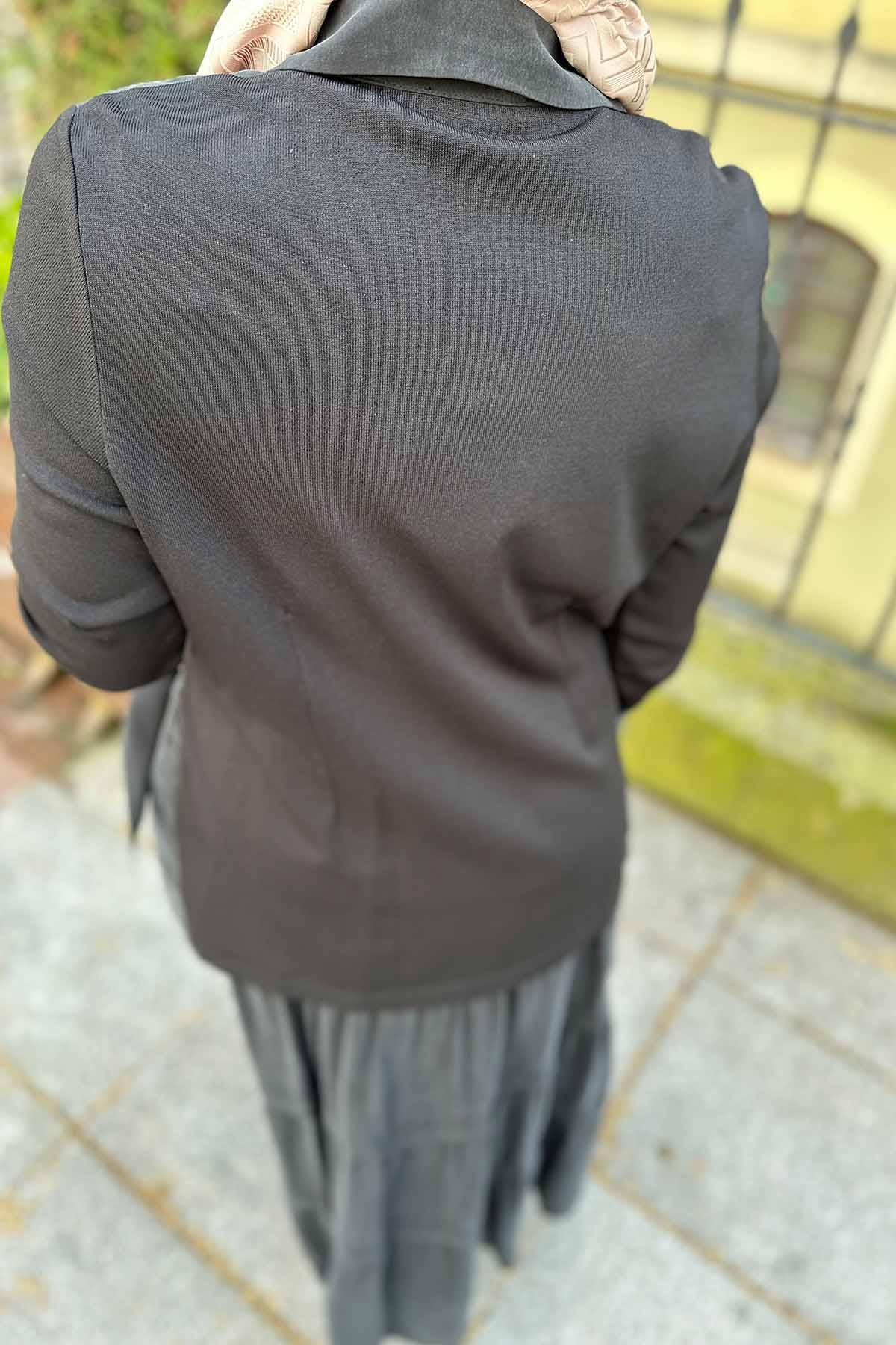 BELİ BAĞLAMA DETAYLI CUPRA TUNİK