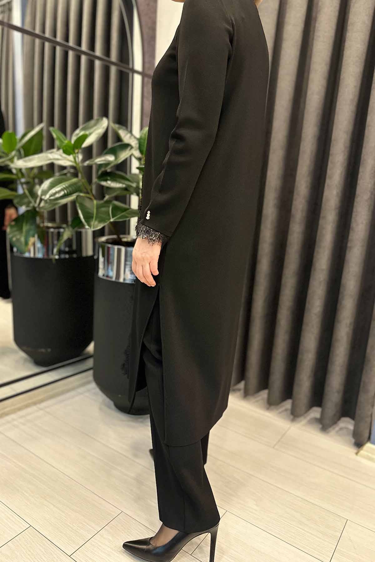 DÜĞMELİ UZUN TRİKO HIRKA