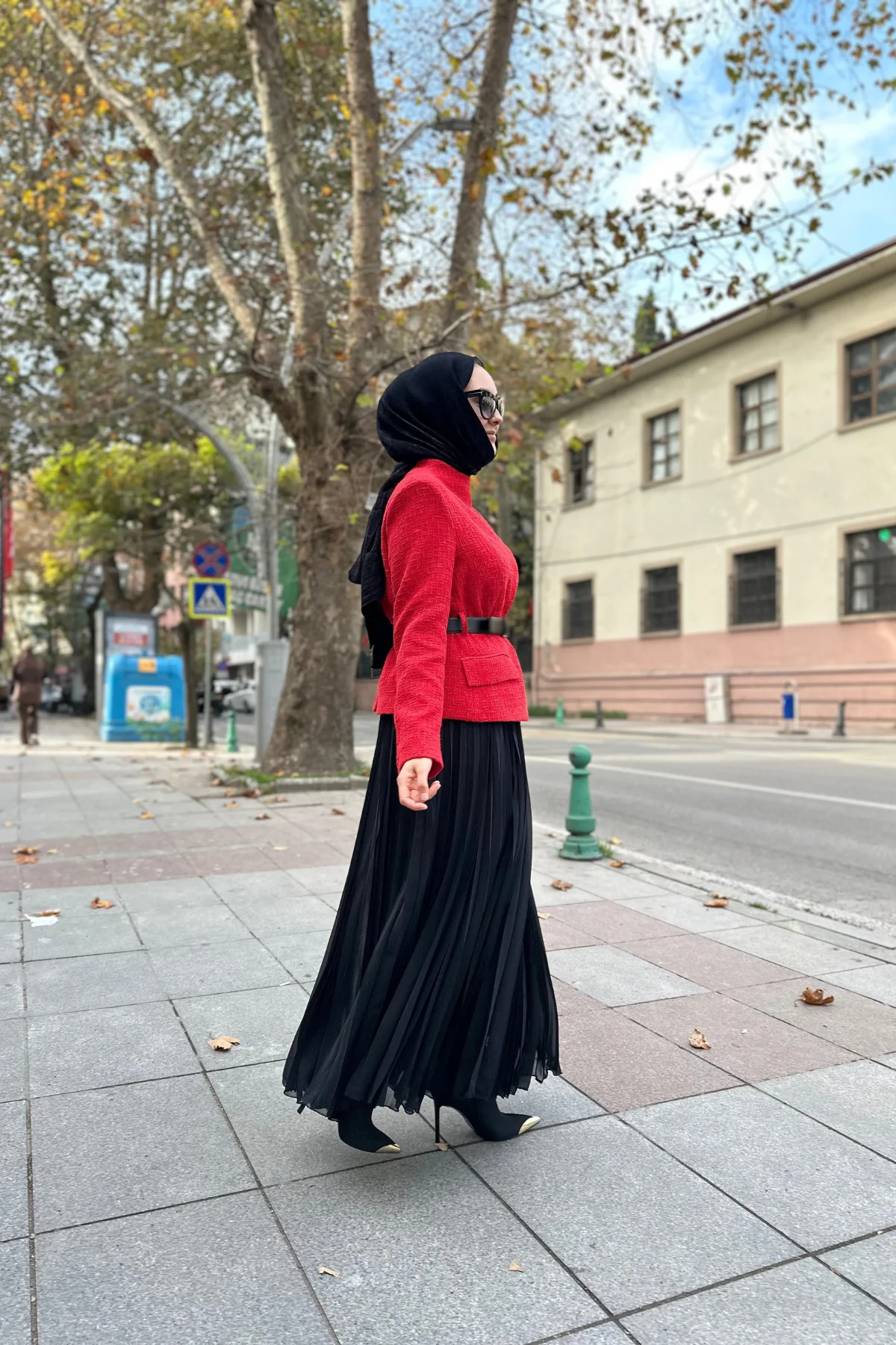 Tüvit Ceketli Etek Takım