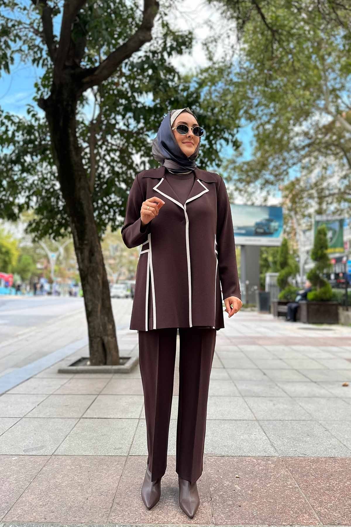 ŞERİT ÇİZGİLİ CEKET