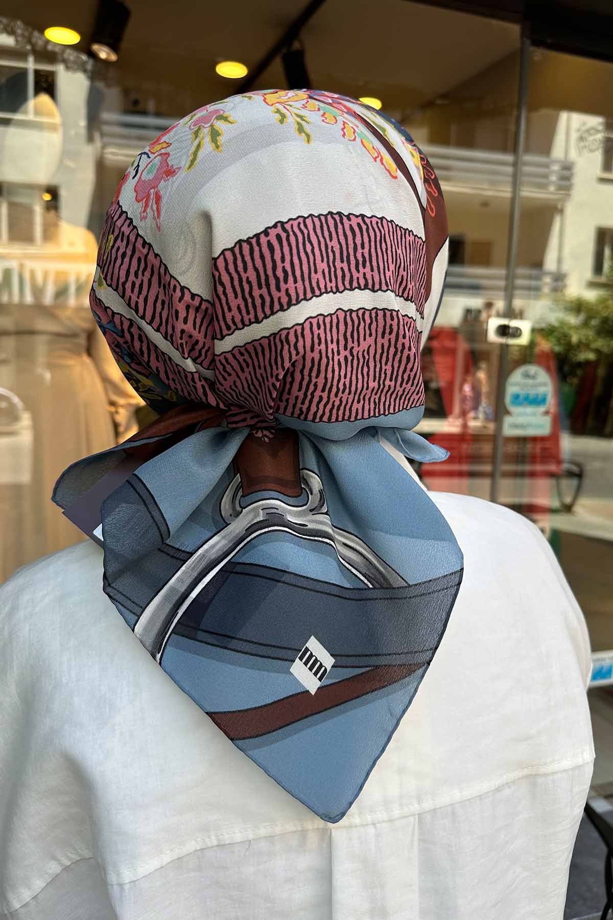 BLUE BELVİA SCARF