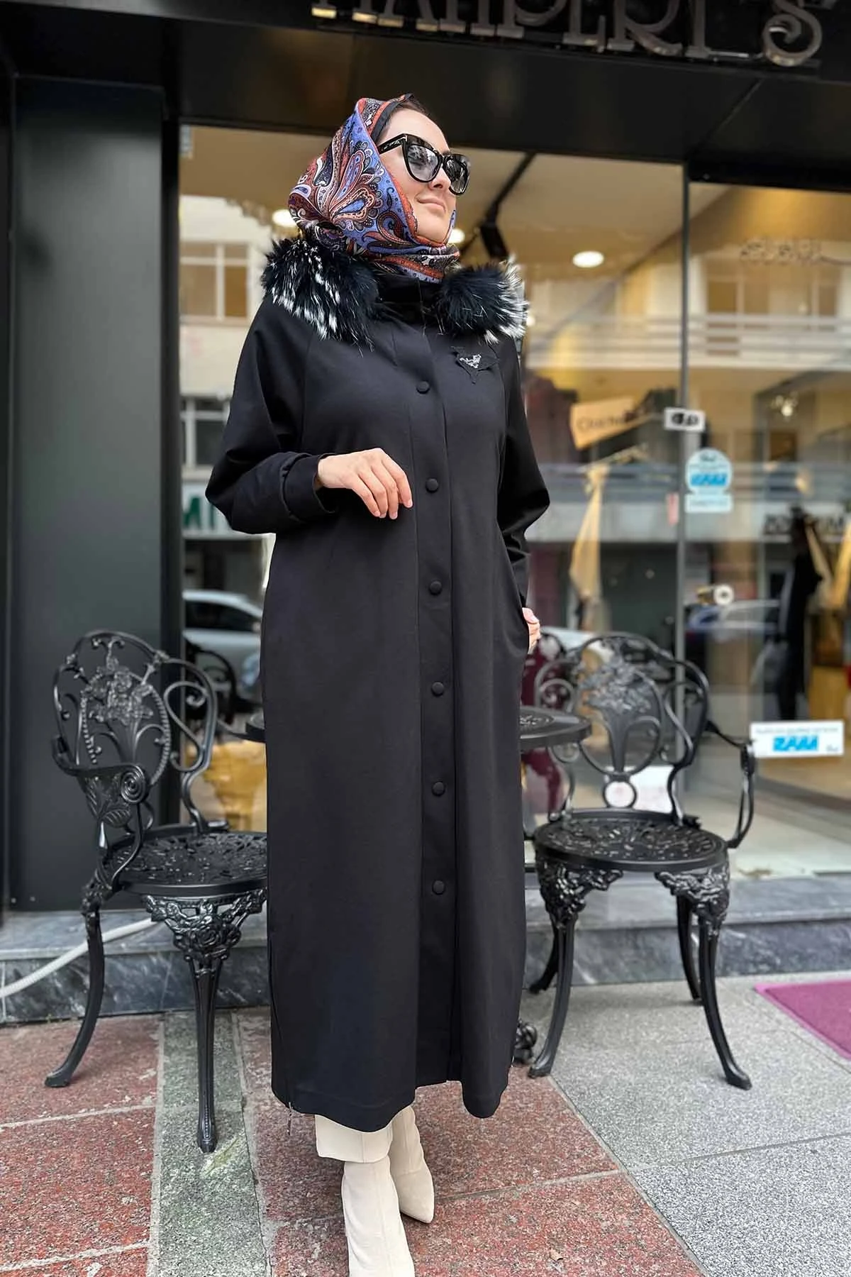 KAPŞONLU KÜRKLÜ SAFOR KAP