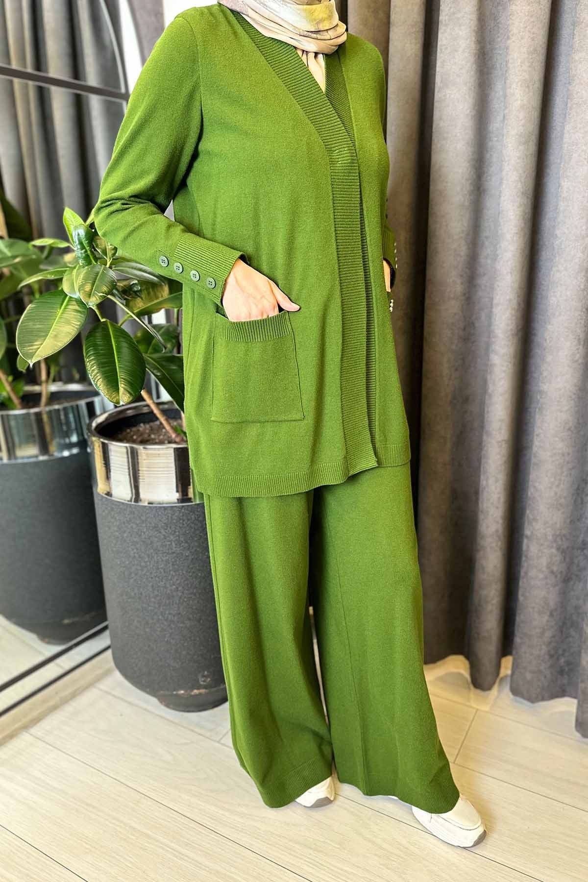 TOUCH ME DÜZ RENK TRİKO HIRKA