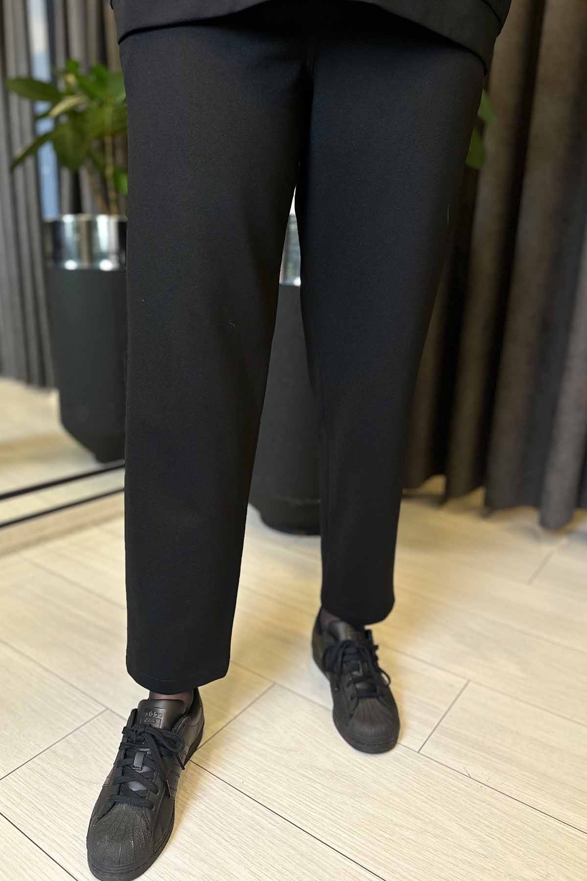 HAVUÇ PAÇA ÇELİK PANTOLON - Siyah