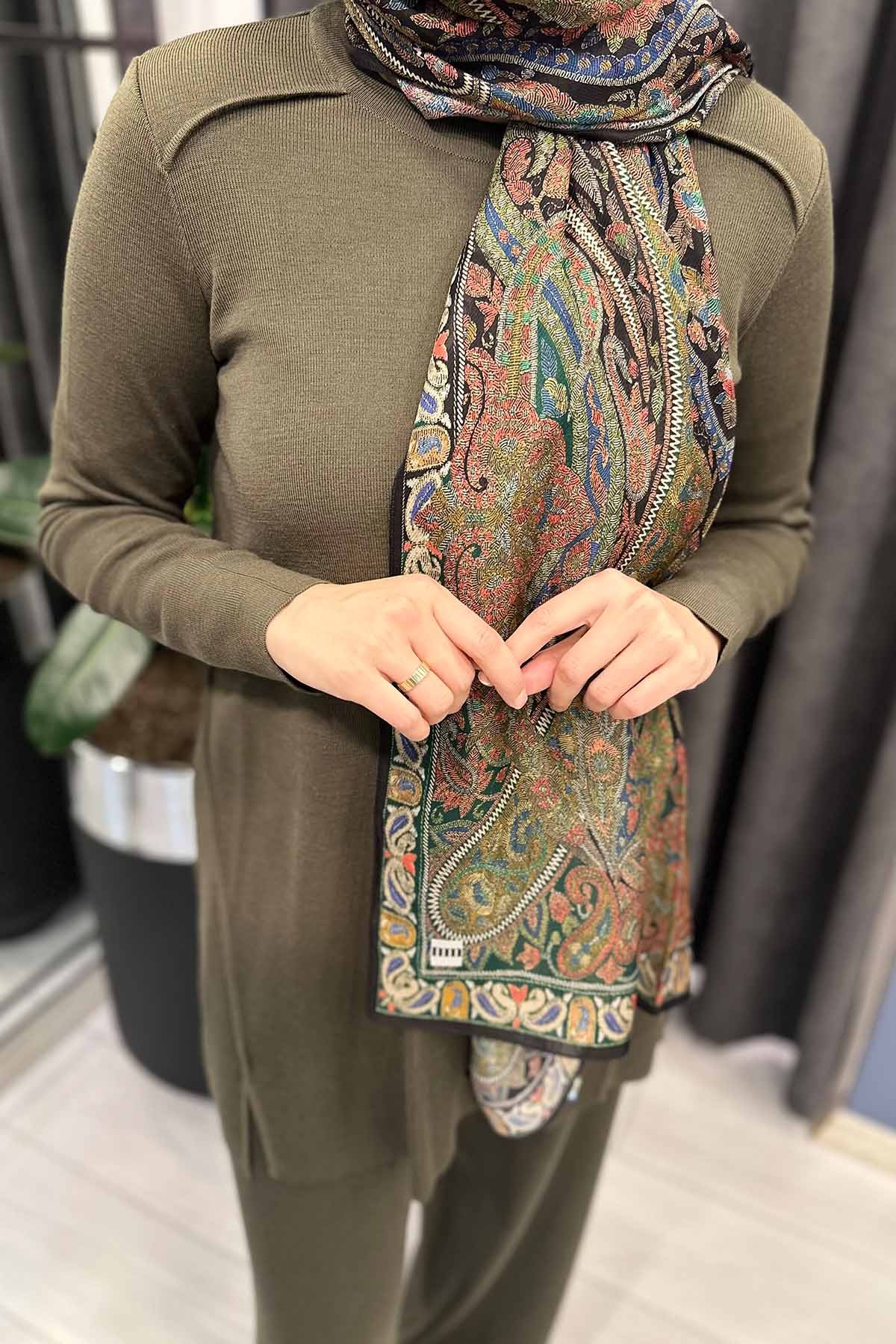 Uzun Kollu Basic Triko Siyah Tunik