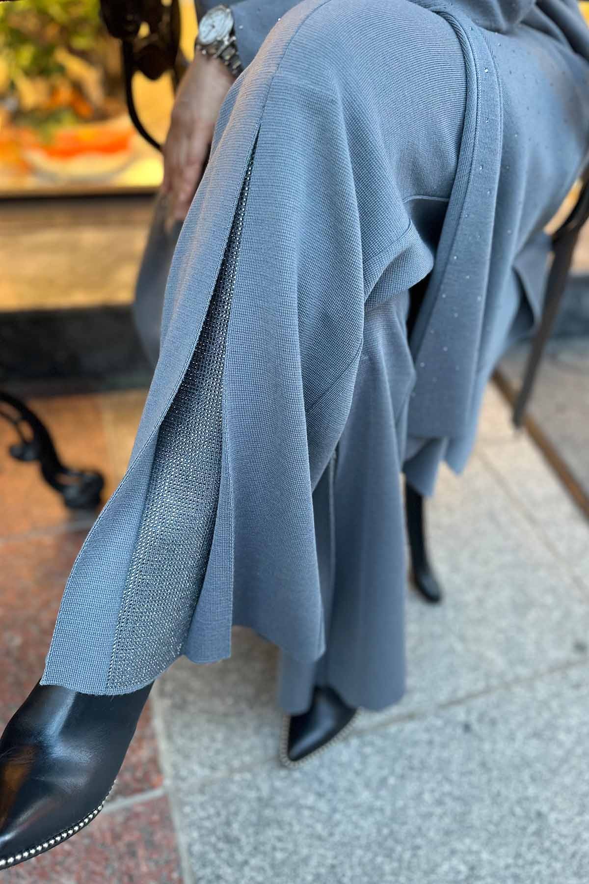 PAÇASI TAŞLI TRİKO PANTOLON