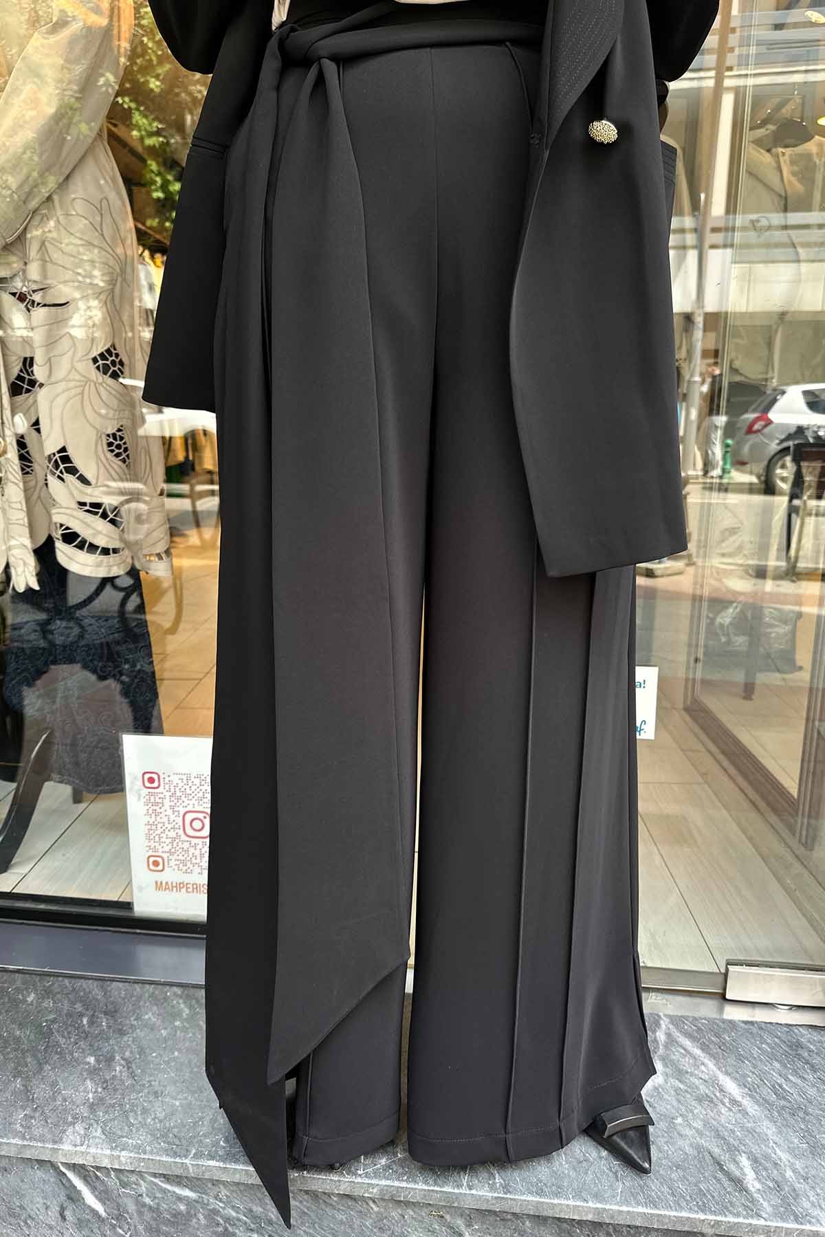 BELİ KUŞAKLI PALAZZO PANTOLON