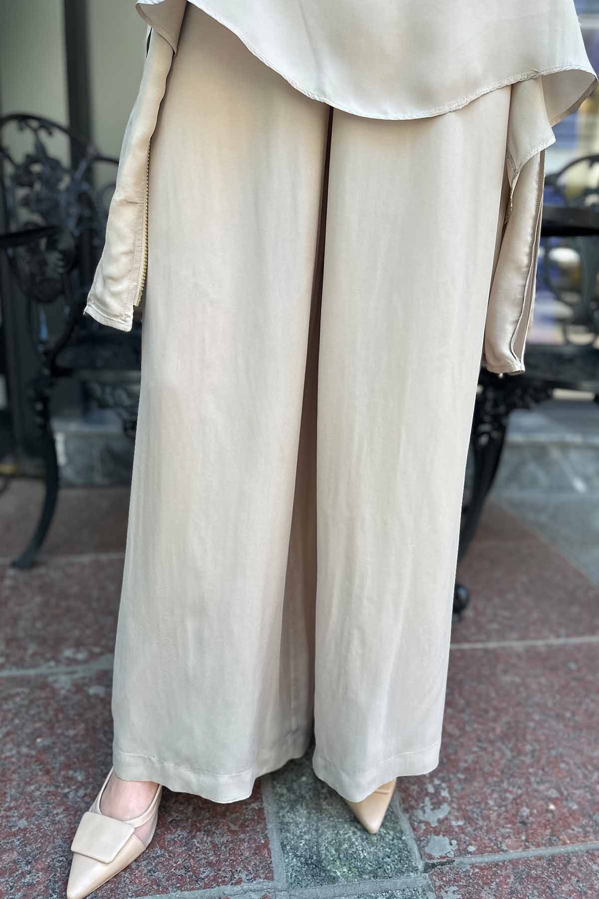 BOL PAÇA CEPLİ CUPRA PANTOLON