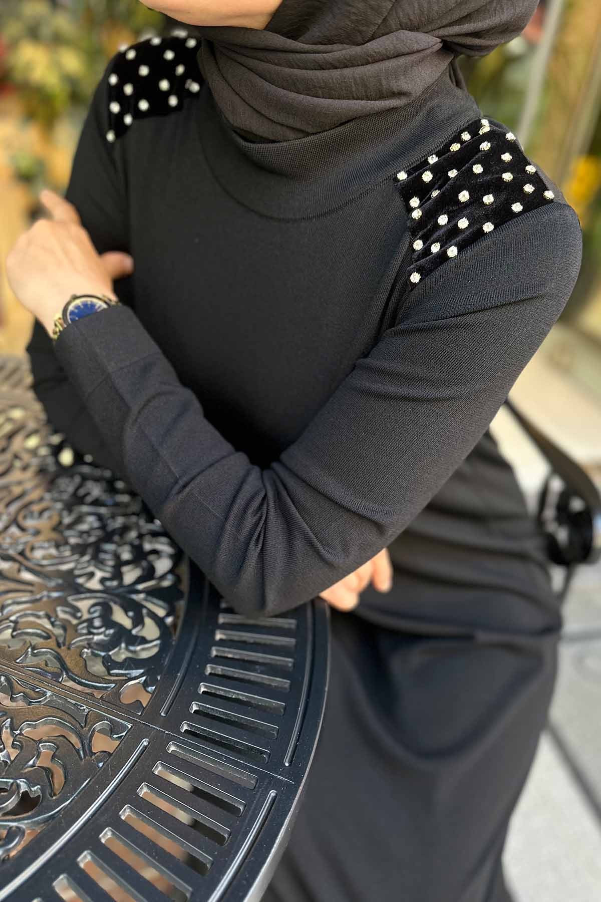 PARLAK TAŞLI ELBİSE