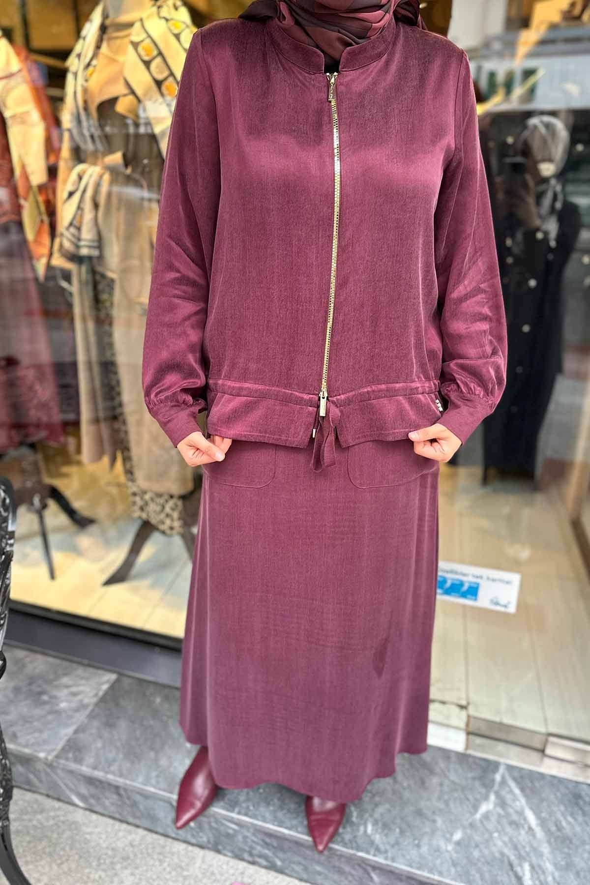 ÖNÜ FERMUARLI GÖMLEK