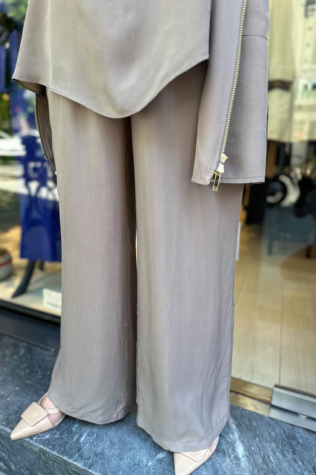 BOL PAÇA CEPLİ CUPRA PANTOLON