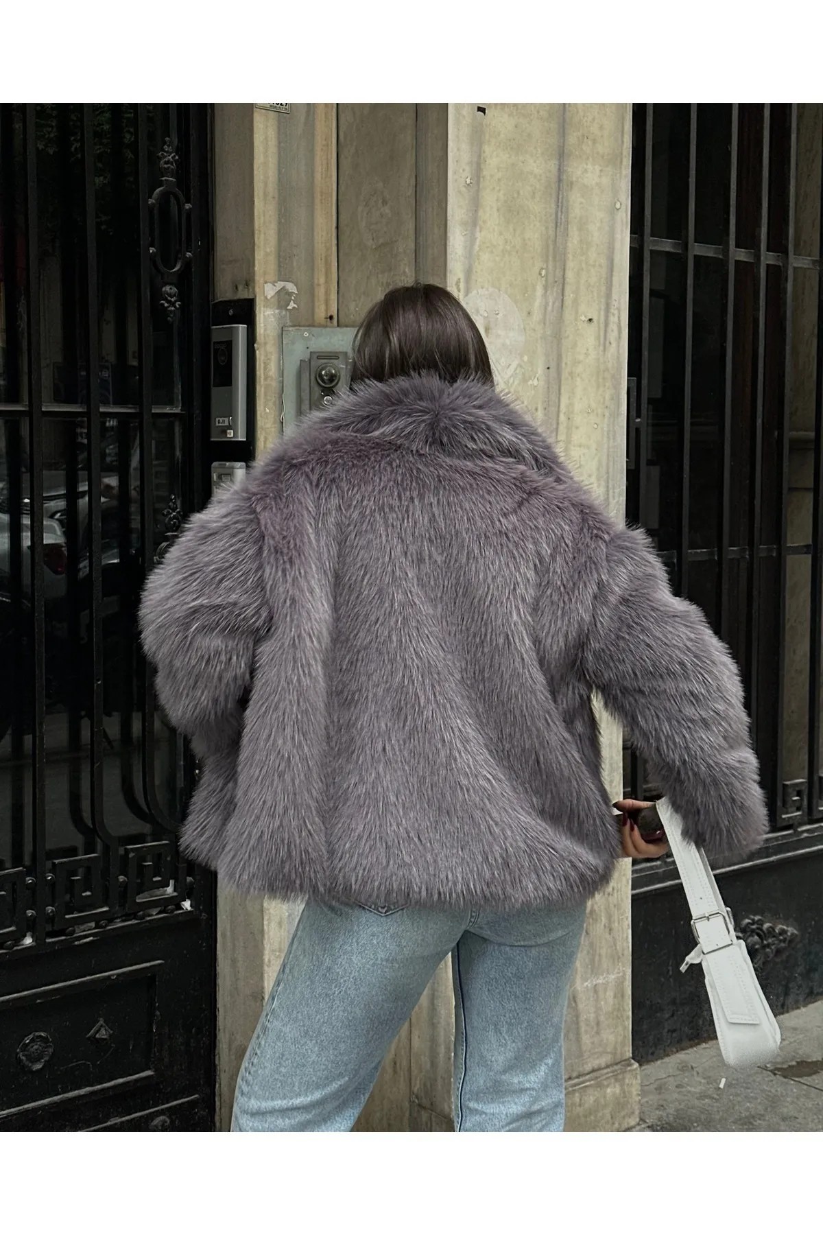 Senarce Yumuşak Dokunuşlu Oversize Premium Peluş Mont