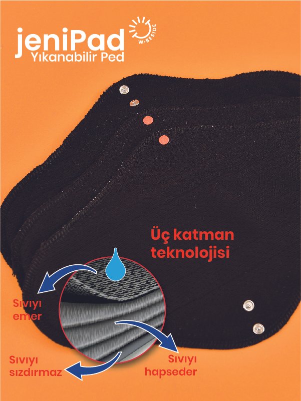 jeniPad Yıkanabilir Ped Günlük