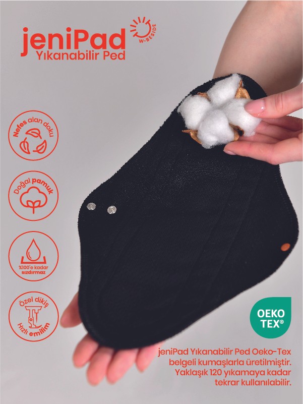 jeniPad Yıkanabilir Ped Günlük