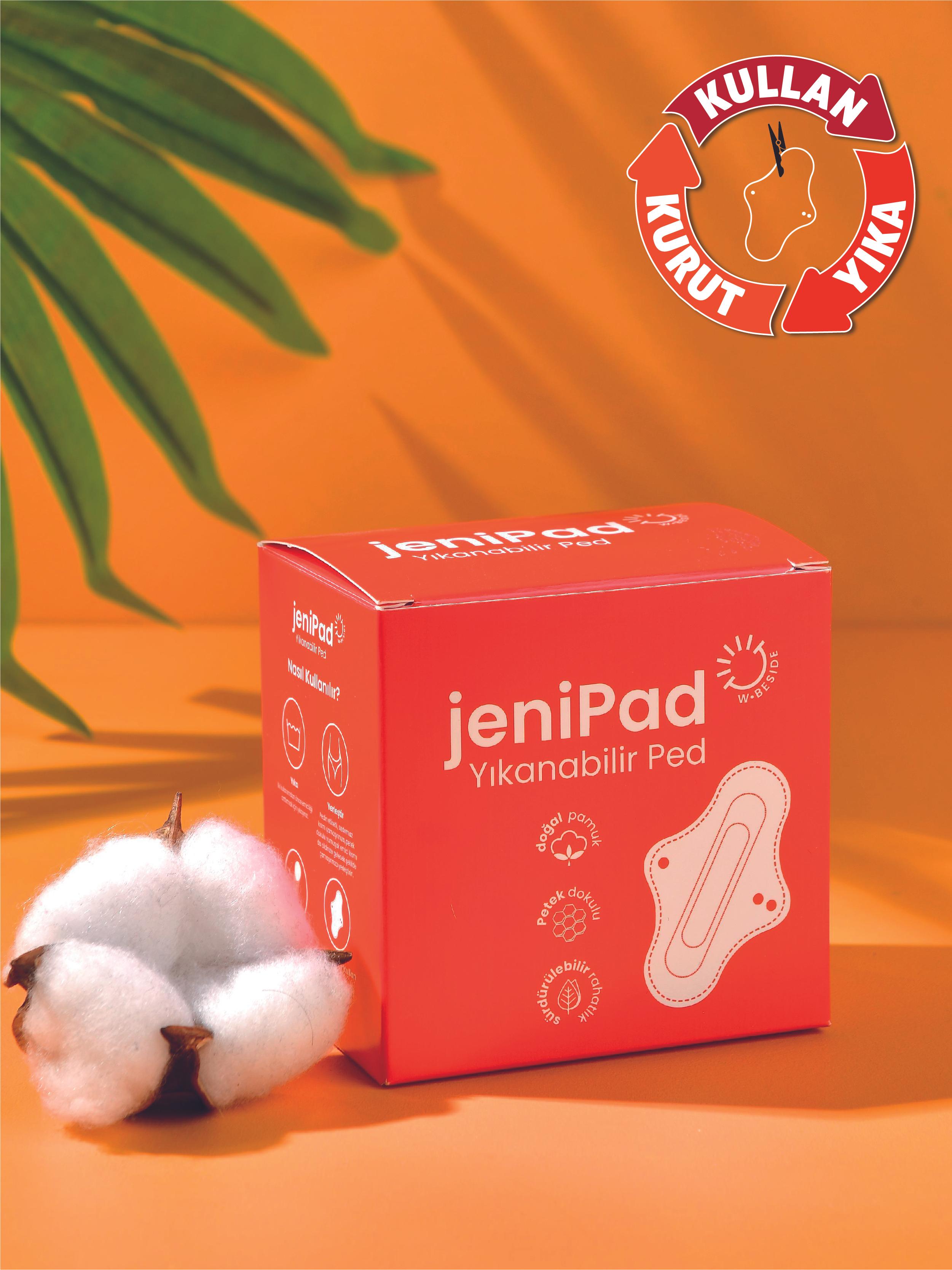 jeniPad Yıkanabilir Ped Günlük - Beyaz