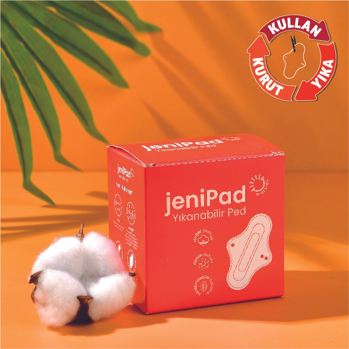 Yıkanabilir Kadın Pedi  Normal Ultra Emici 3 Adet - Beyaz