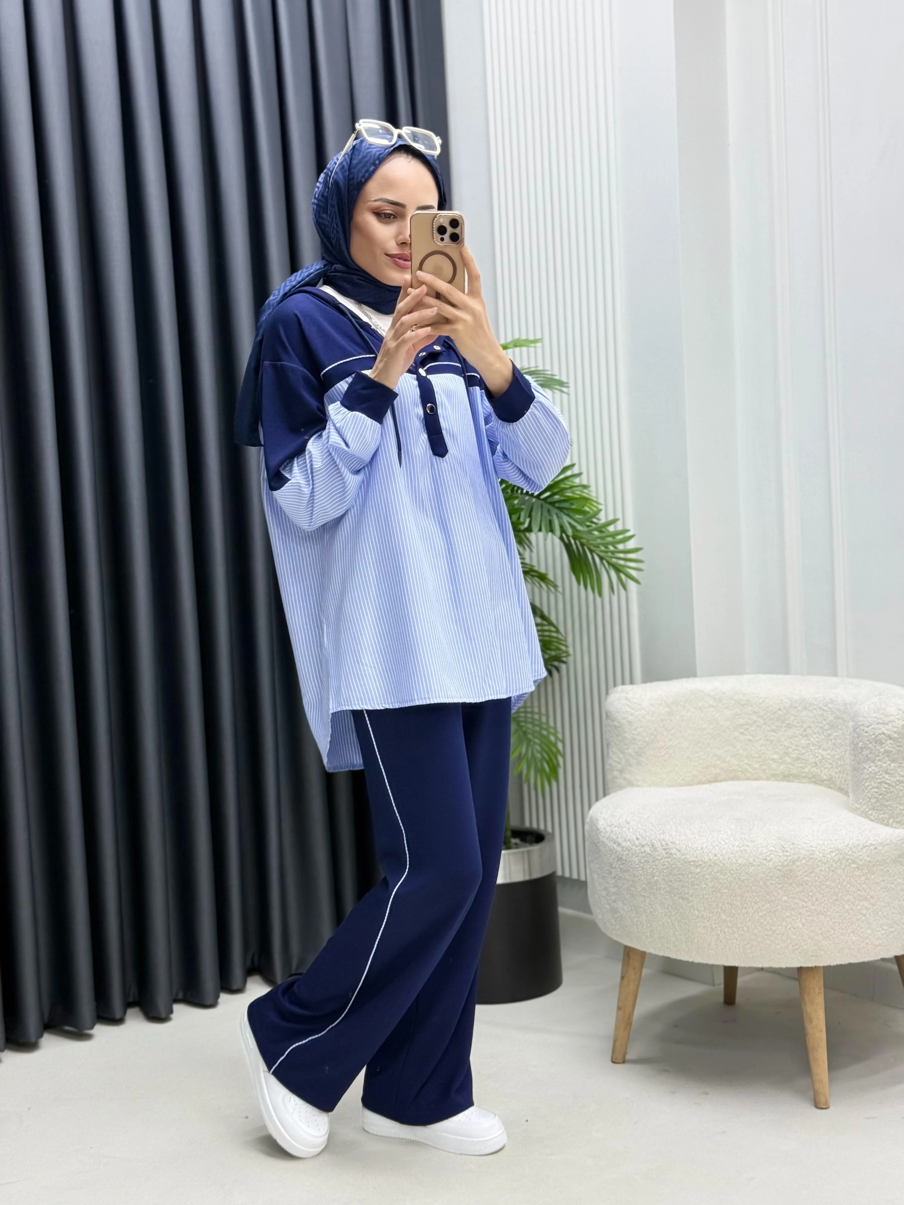 Gömlek Garnili Çıtçıtlı Takım