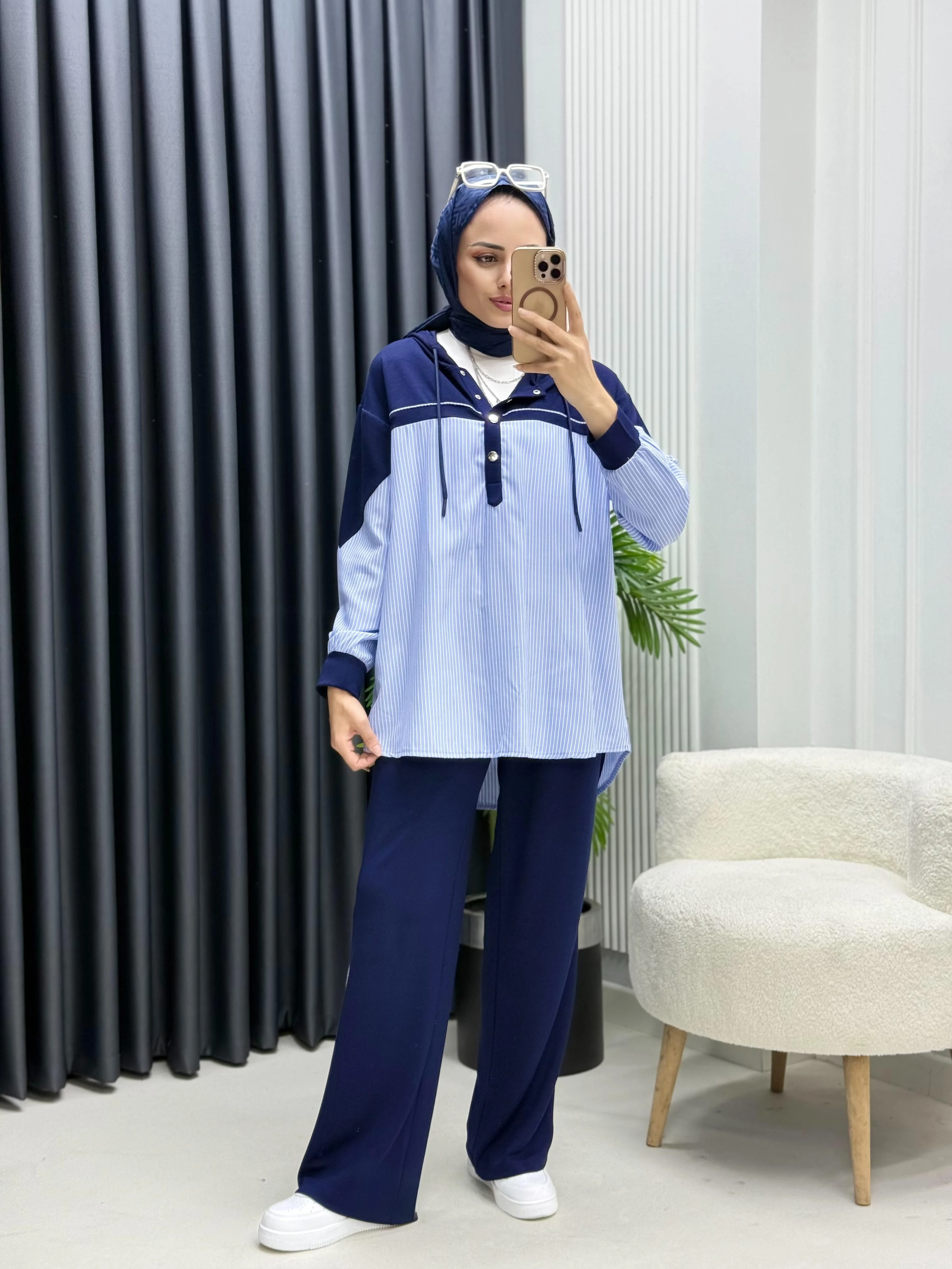 Gömlek Garnili Çıtçıtlı Takım