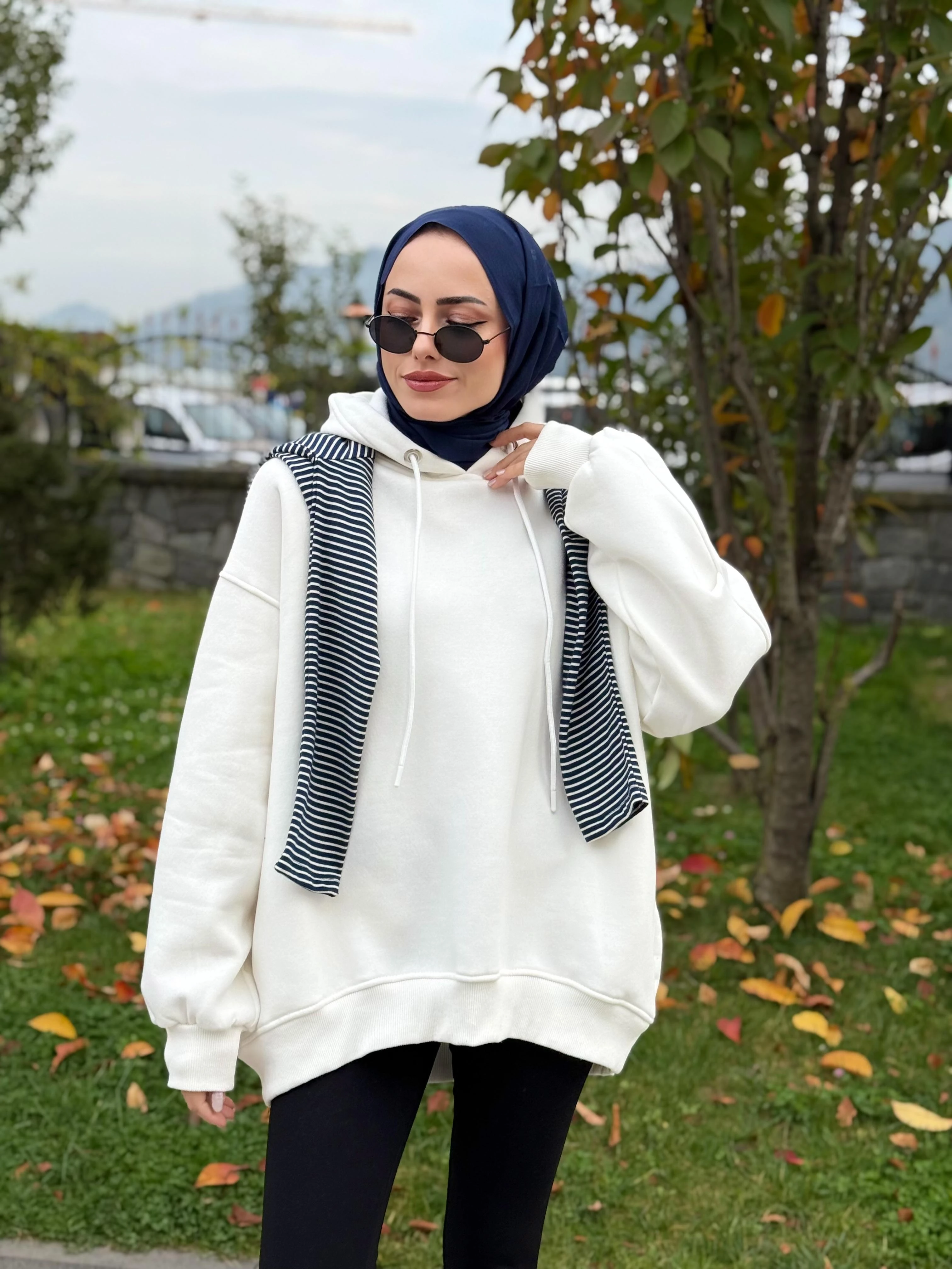 Oversize Kapşonlu Sweatshirt