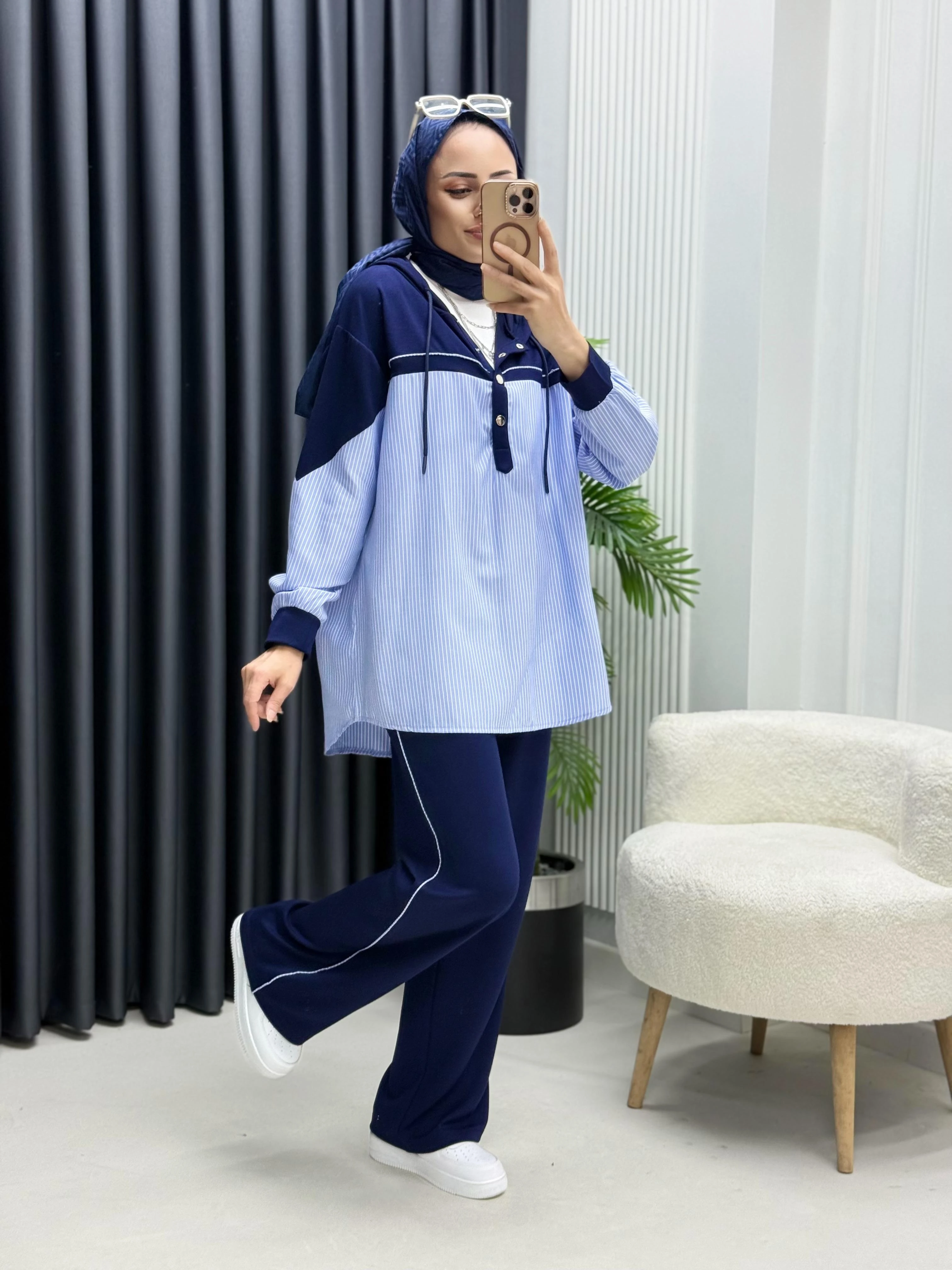 Gömlek Garnili Çıtçıtlı Takım