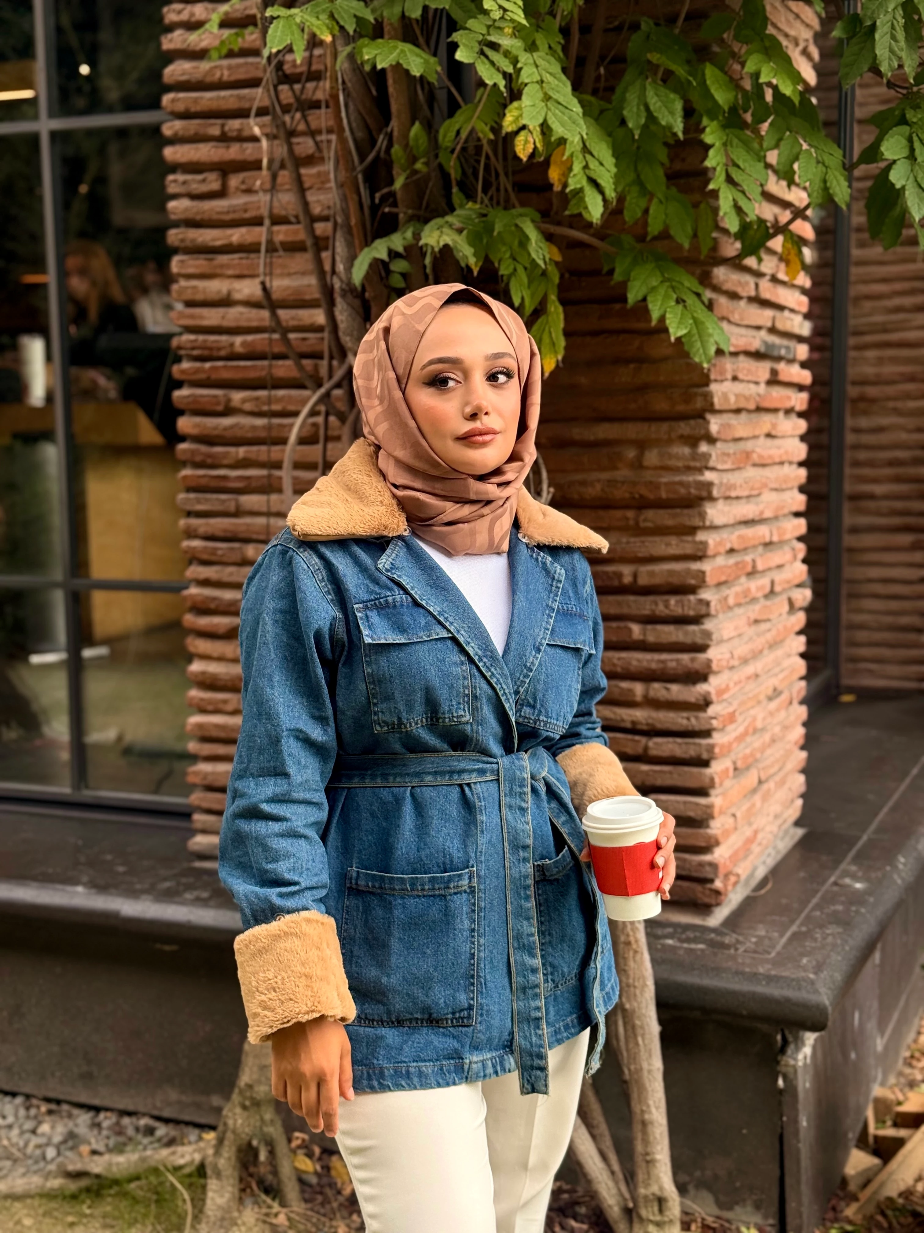 Kürk Detay Kot Ceket