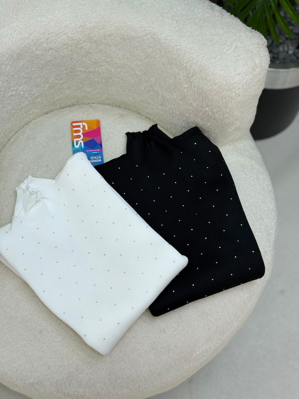 Taşlı Triko Bady Atlet