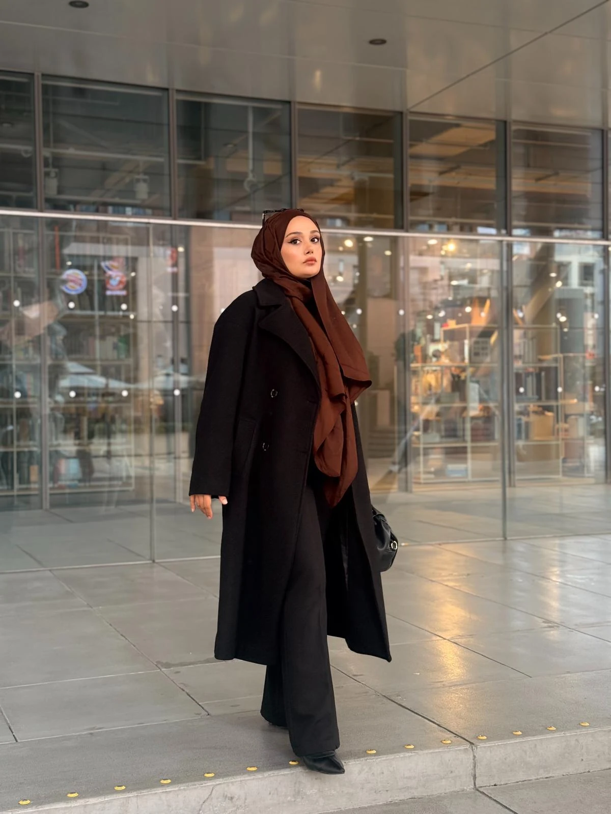 Zr Muadil Oversize Astarlı Kaşe Kaban 