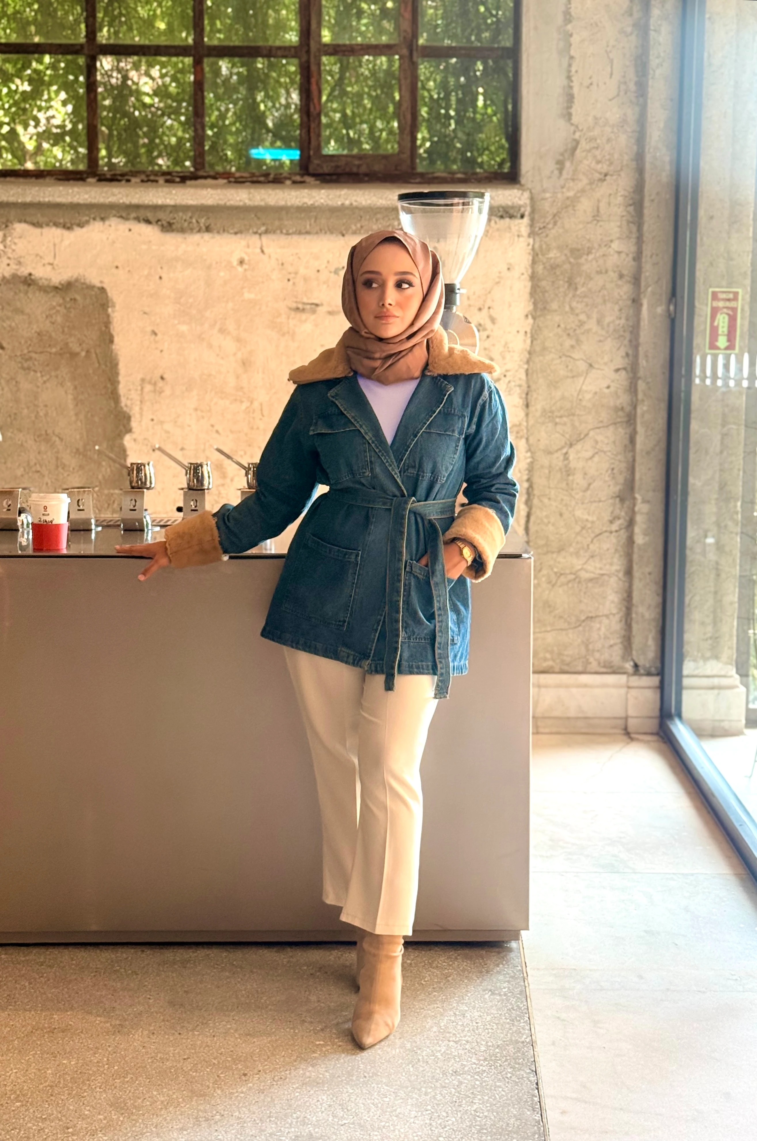 Kürk Detay Kot Ceket