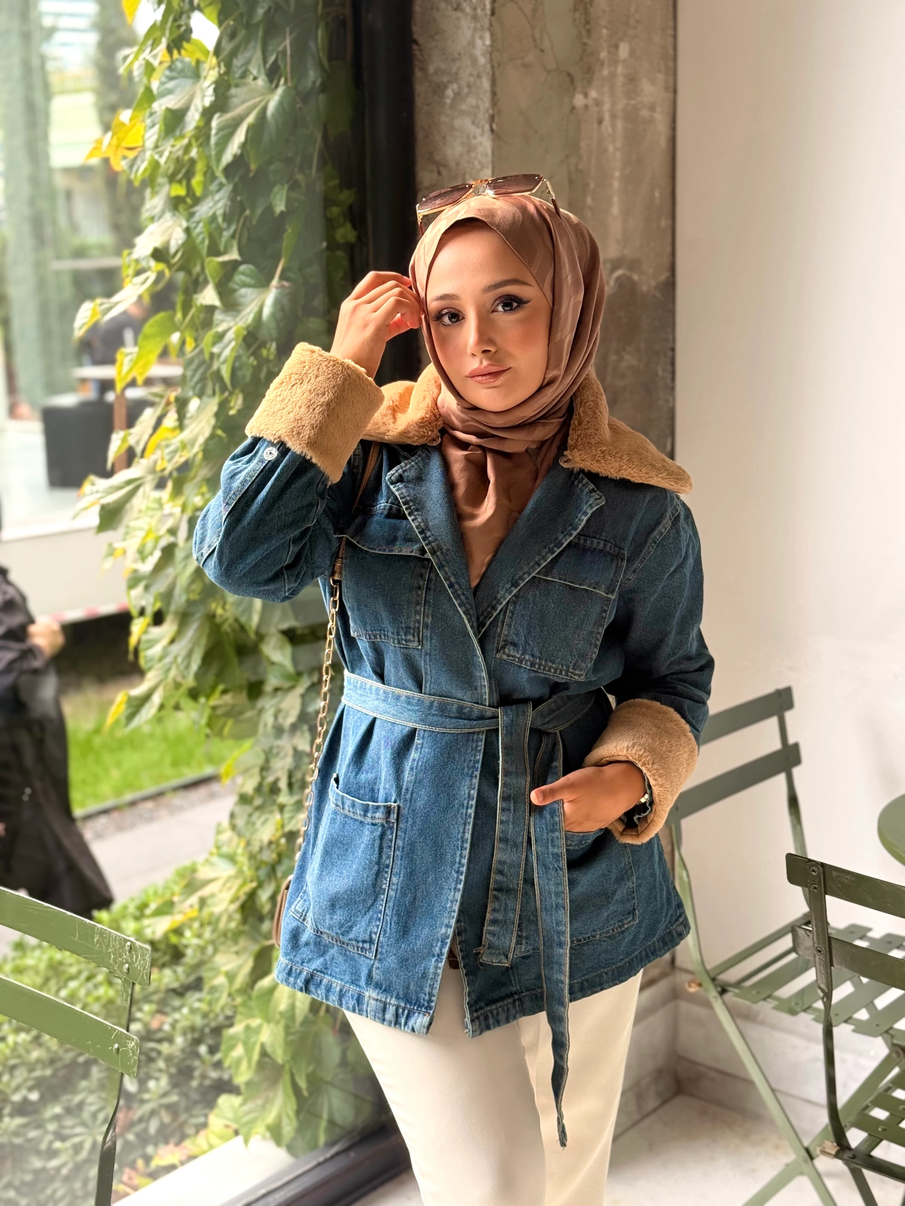 Kürk Detay Kot Ceket