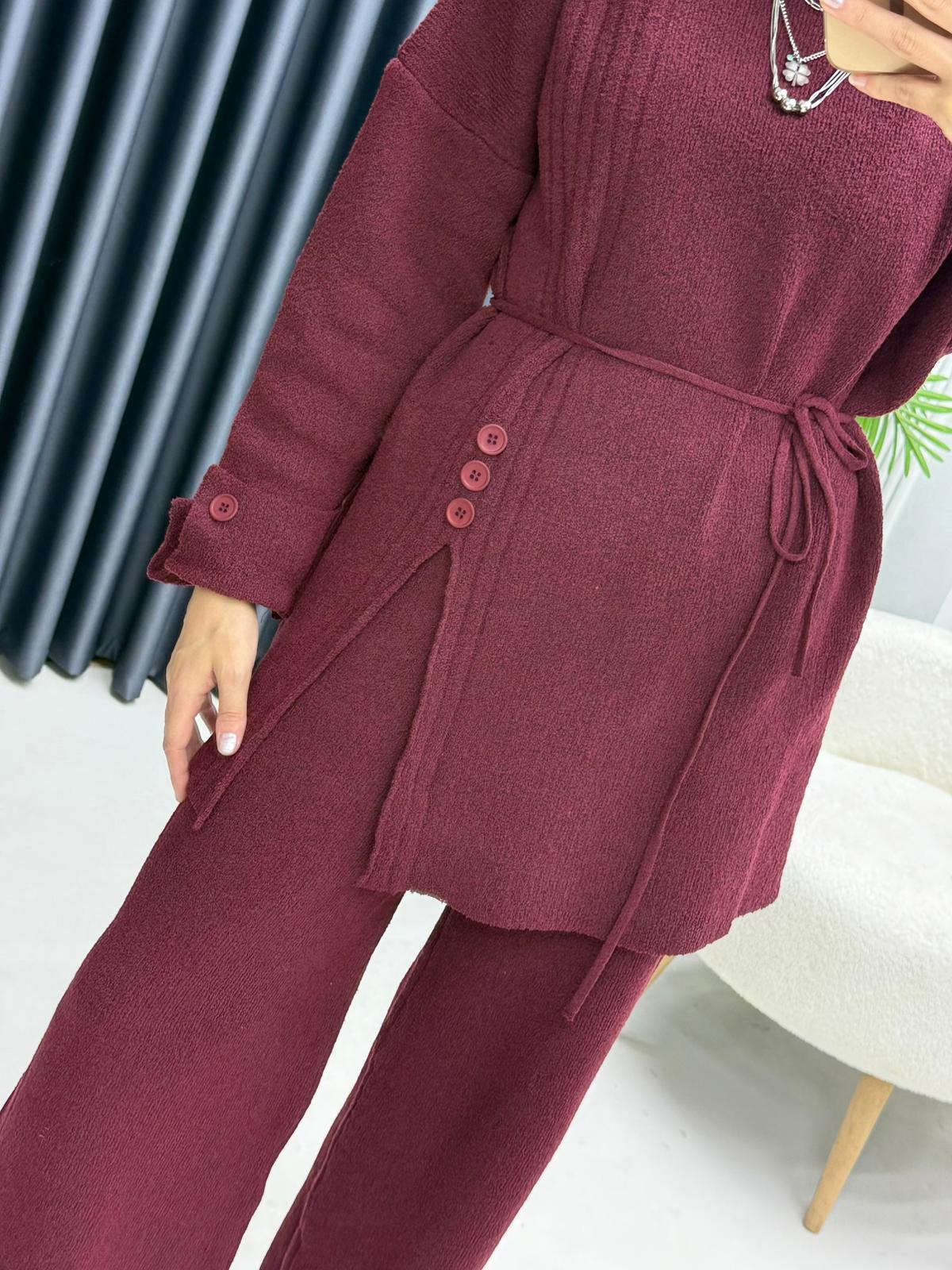 DÜĞME DETAYLI TRİKO TAKIM