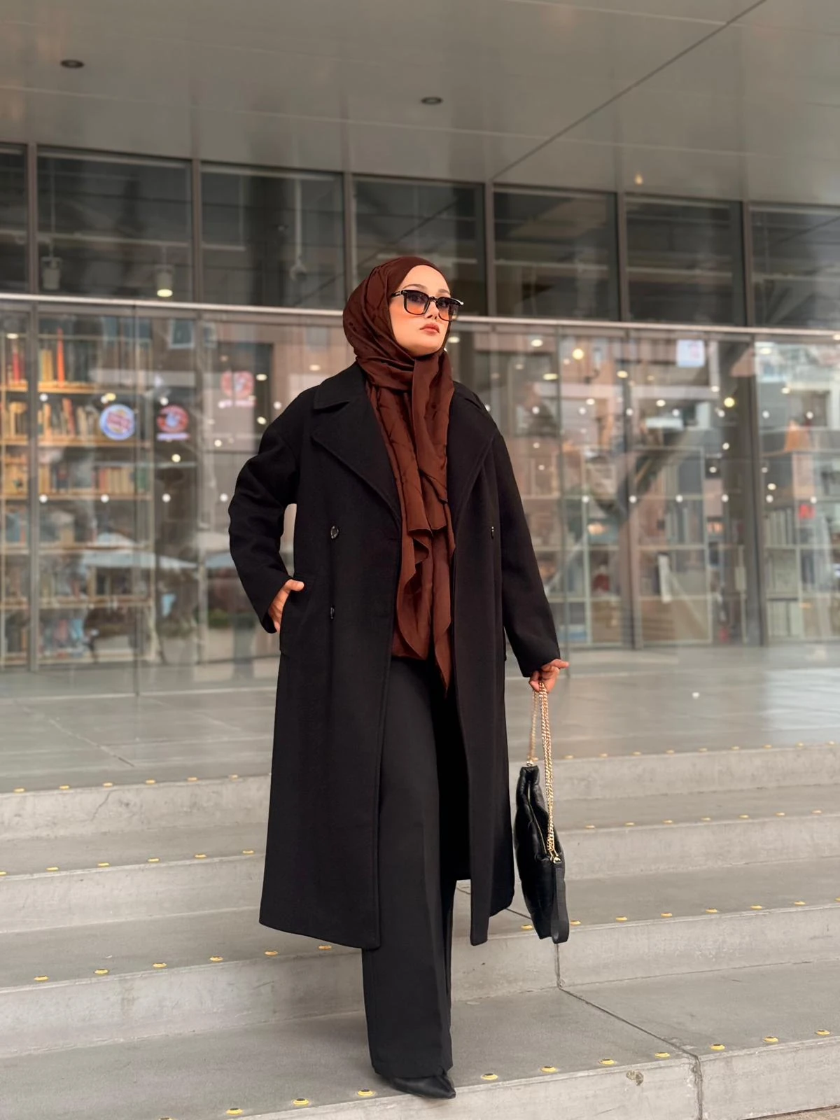 Zr Muadil Oversize Astarlı Kaşe Kaban 