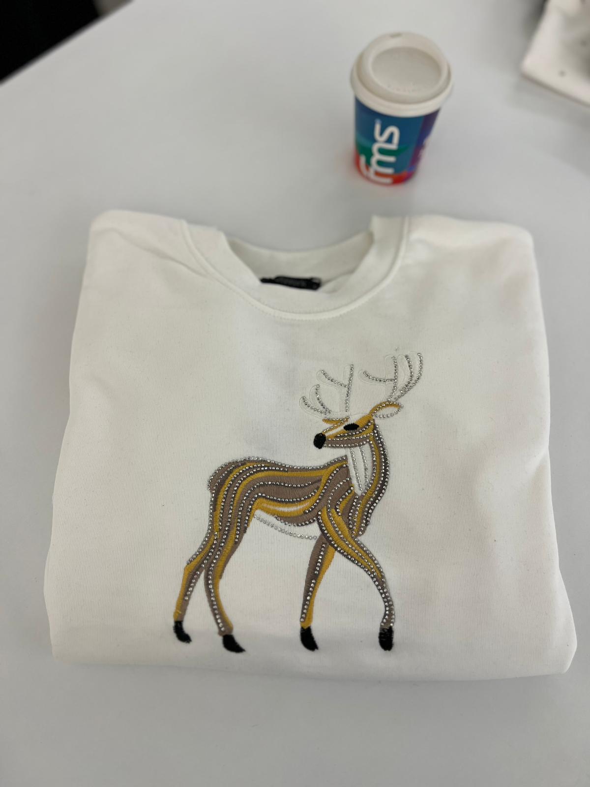 Geyik Baskı Muadil Sweat