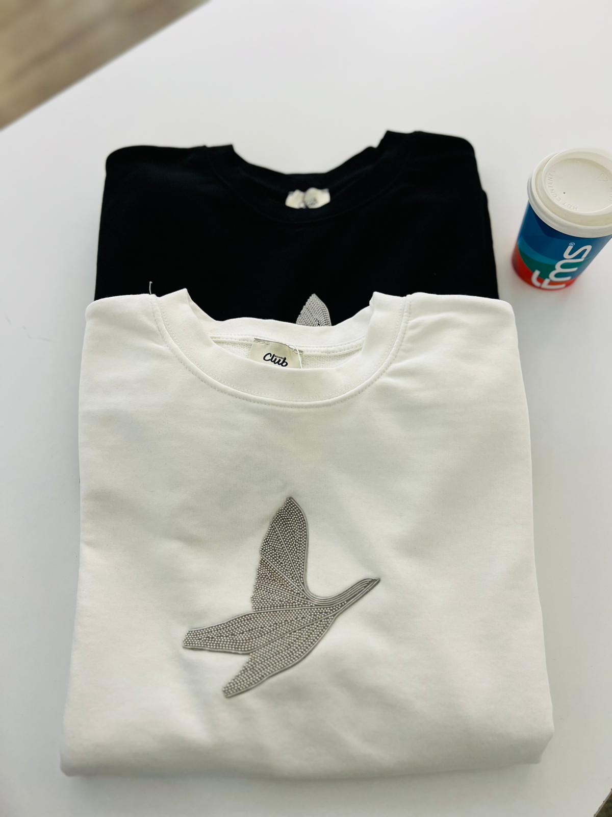 B baskı Muadil Sweatshirt