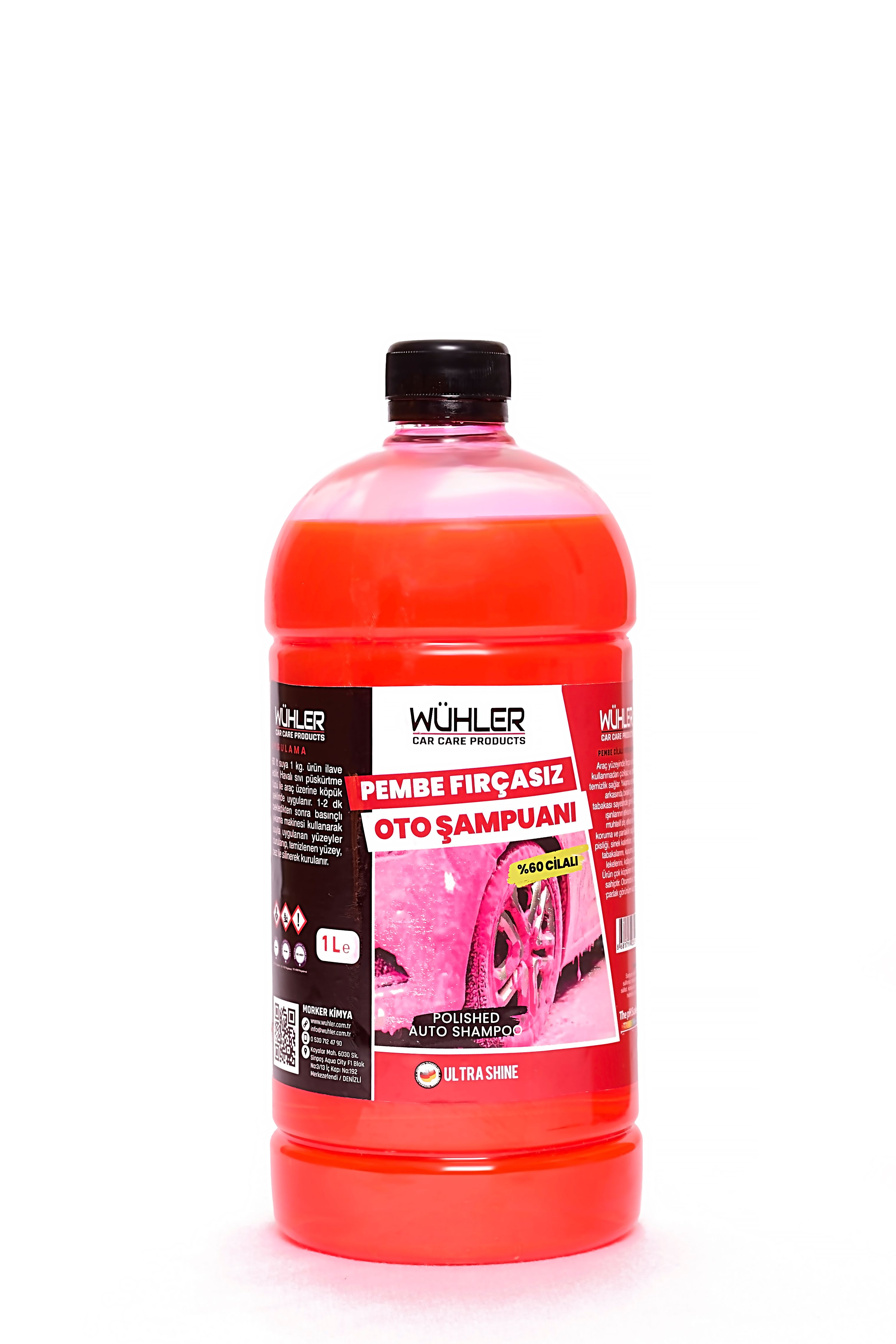 Pembe Fırçasız Oto Şampuan (%60 Cilalı )