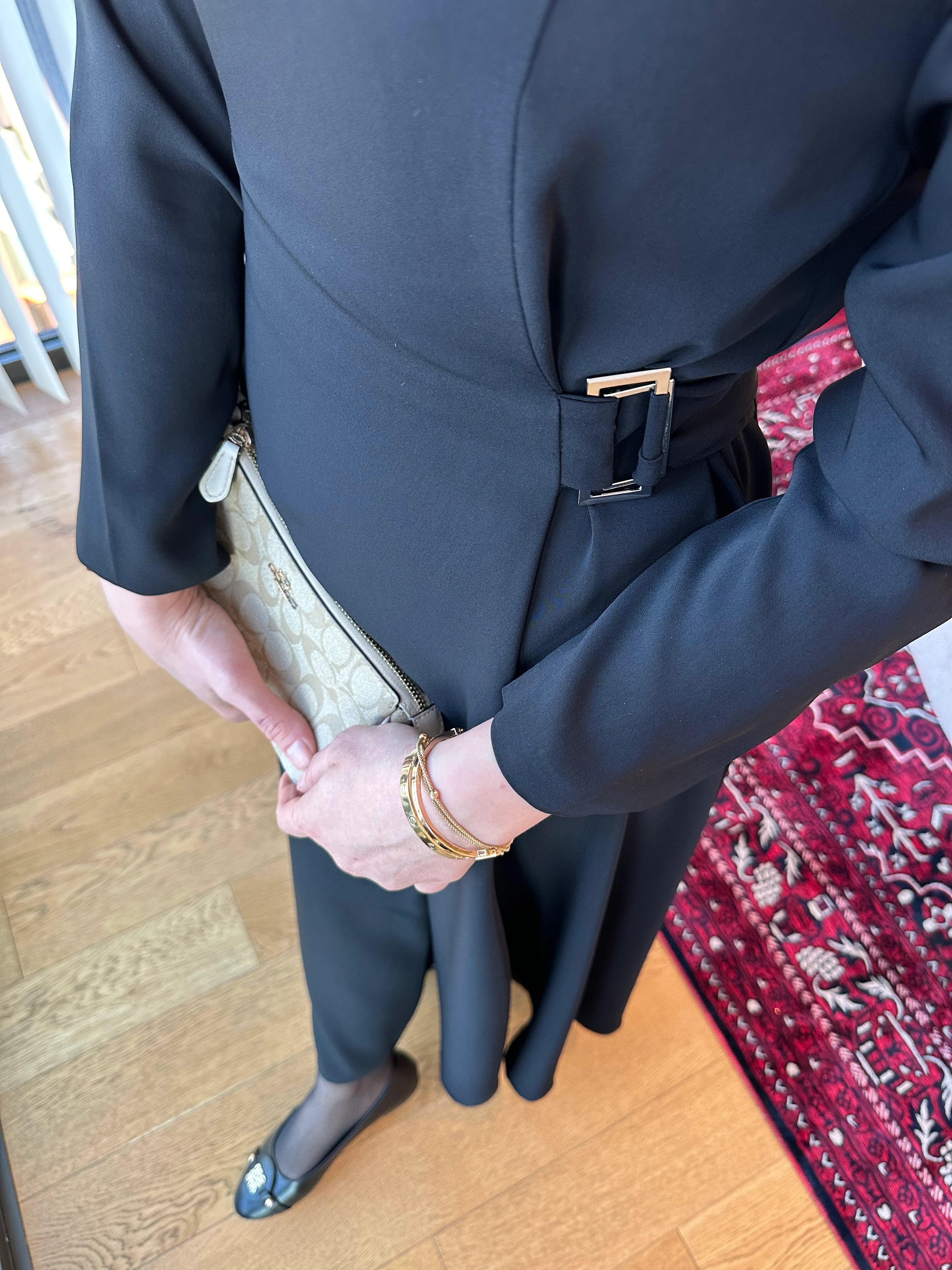 Soiree -Siyah Tokalı Elbise