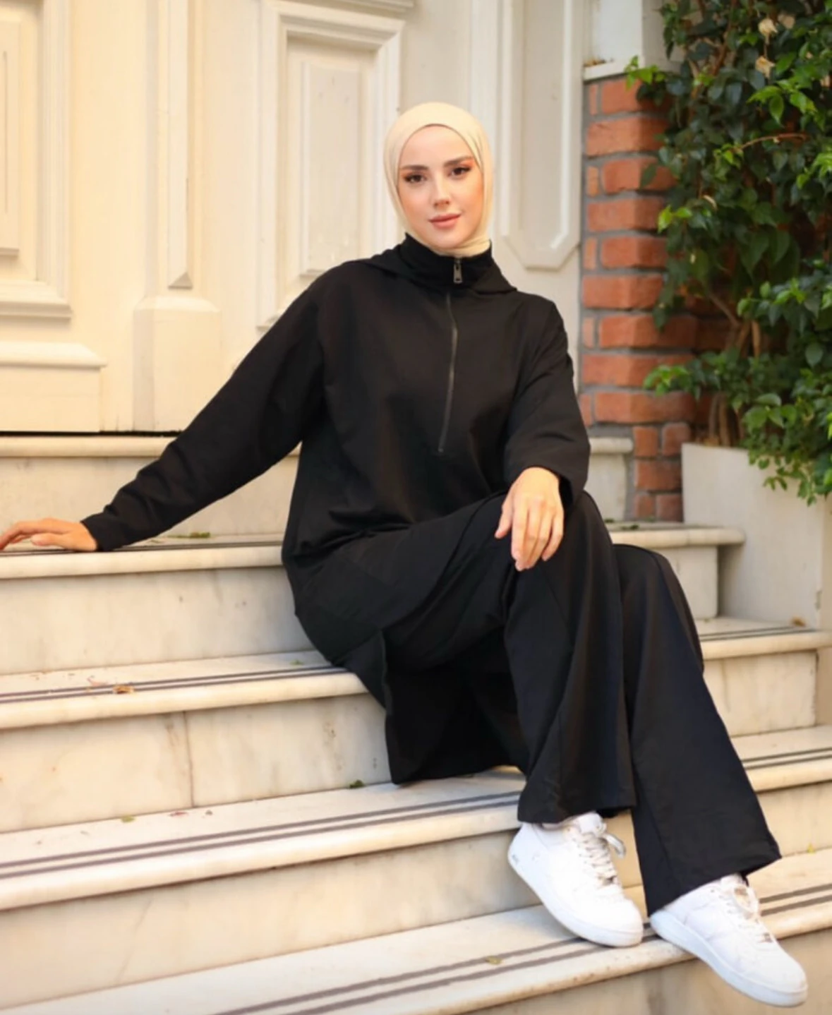 Örme Siyah Eşofman Takım