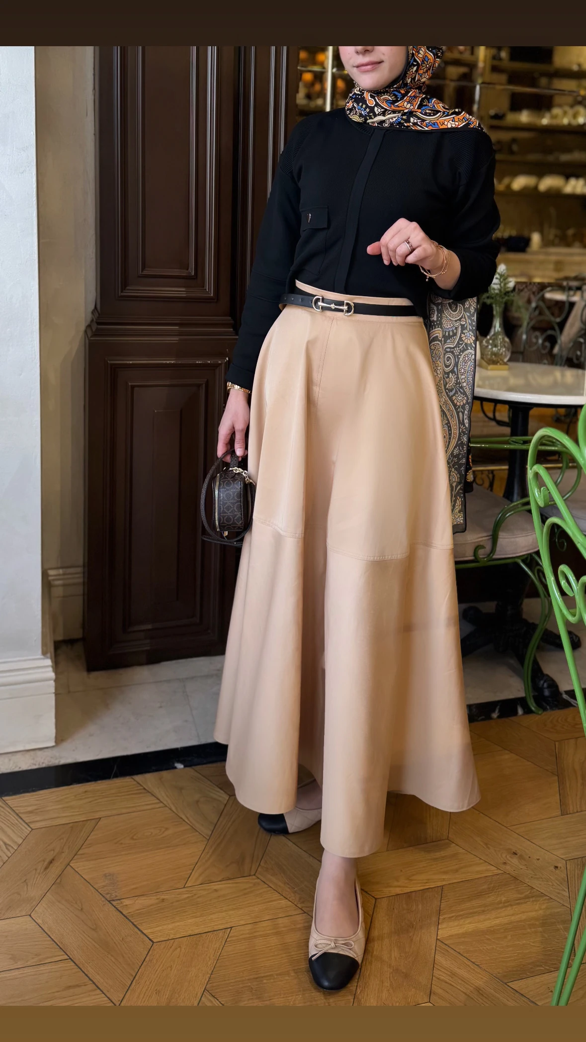 Alya - Bej Kanvas Etek