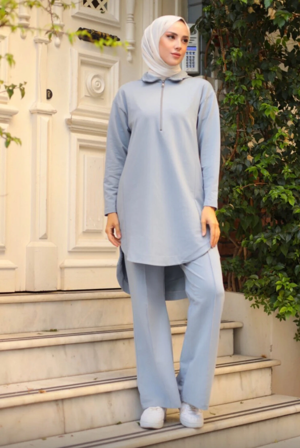 Örme Gri Eşofman Takım