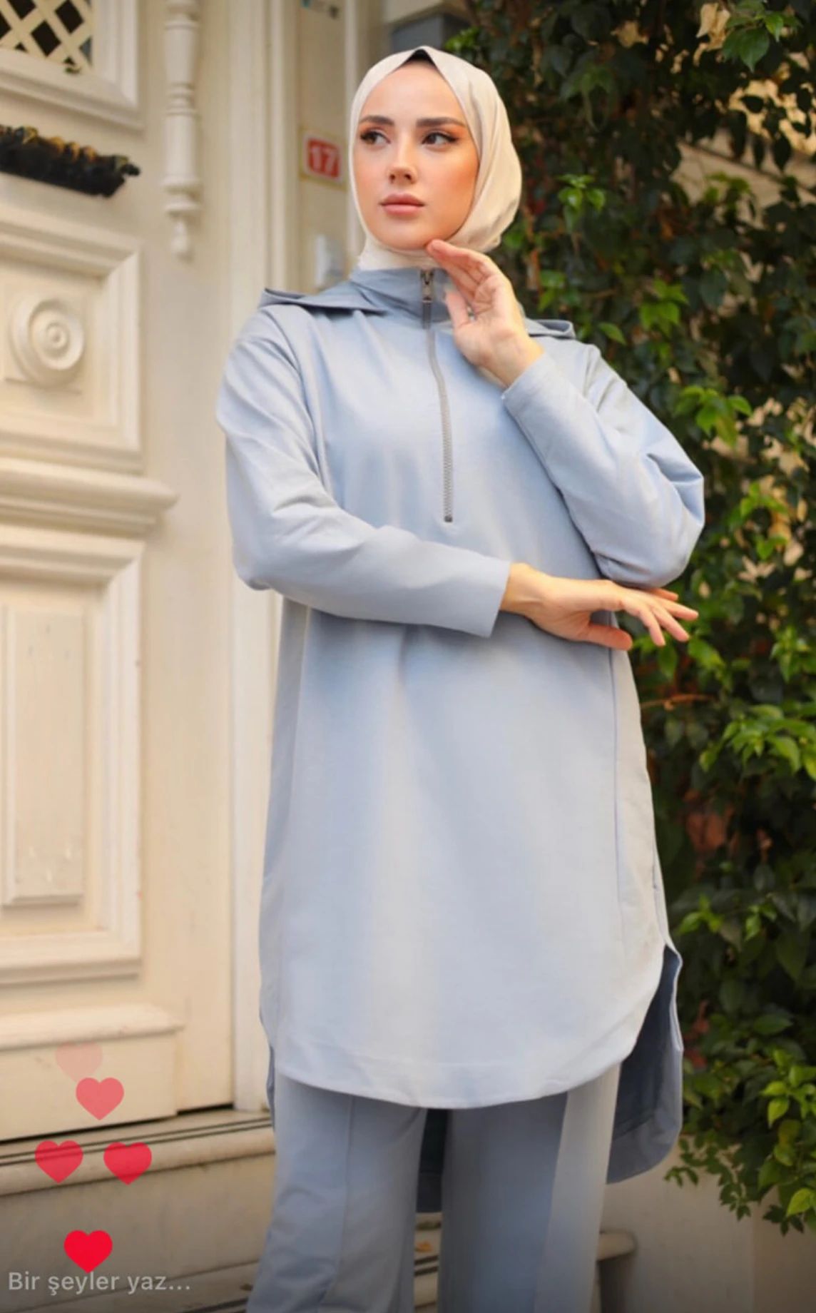 Örme Gri Eşofman Takım