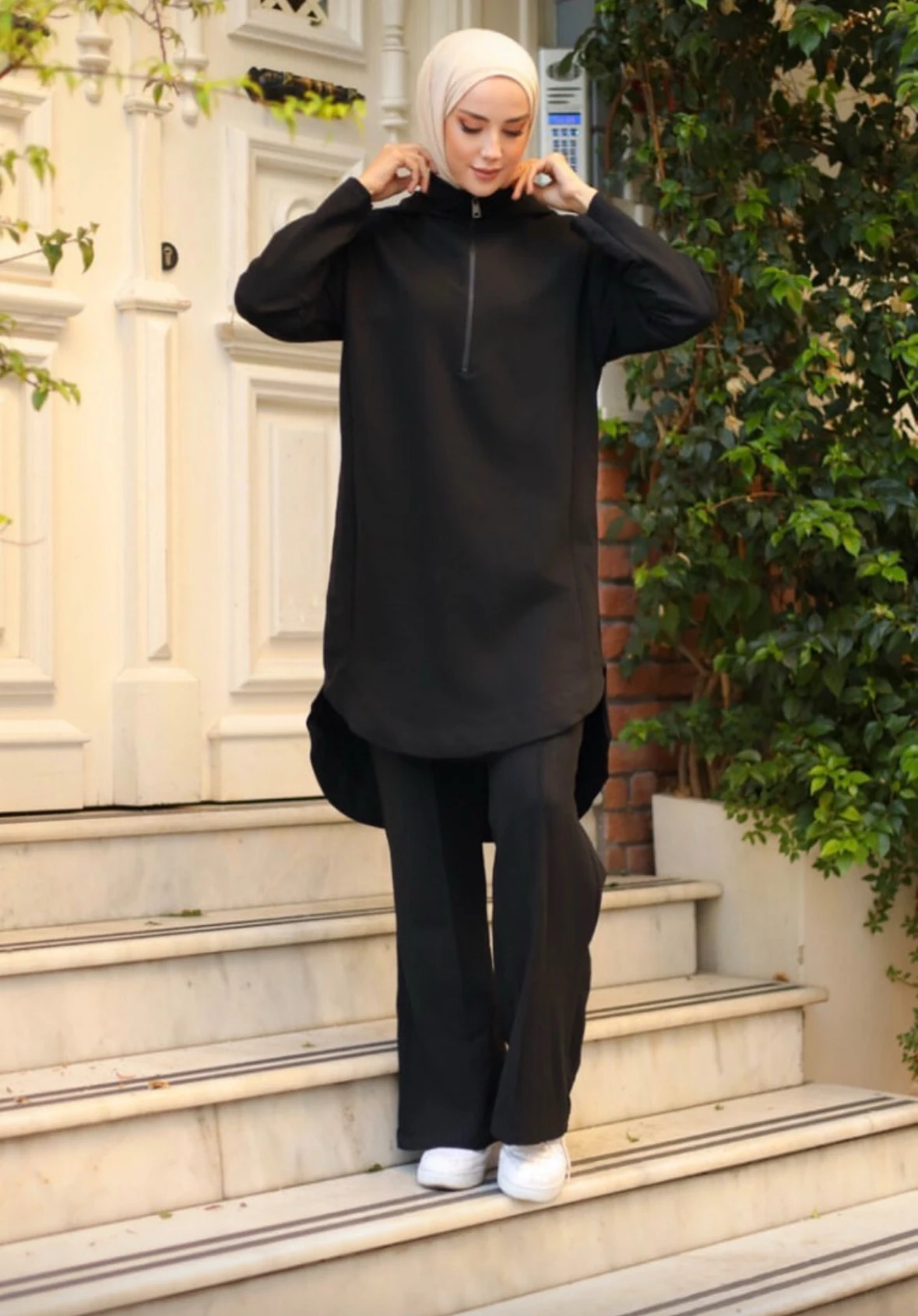 Örme Siyah Eşofman Takım