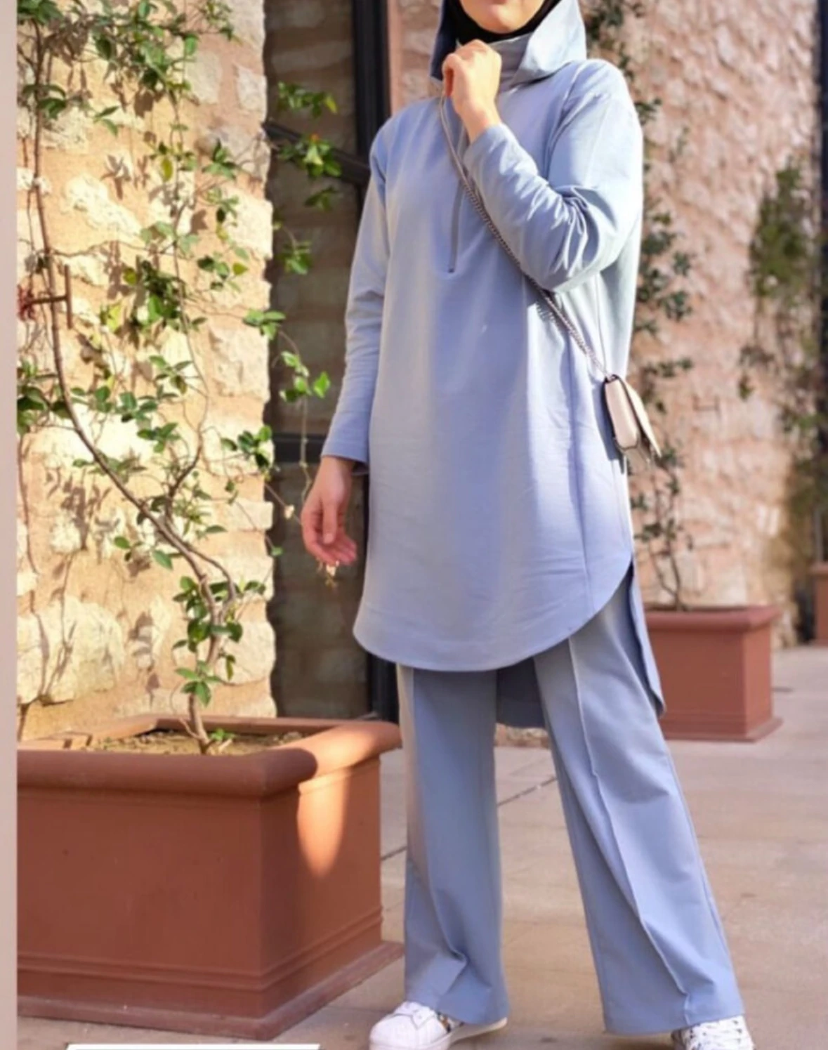 Örme Gri Eşofman Takım