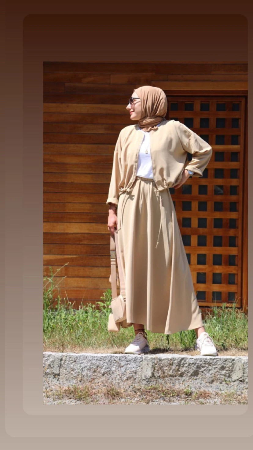 Essence – Bej Etek Ceket Takım