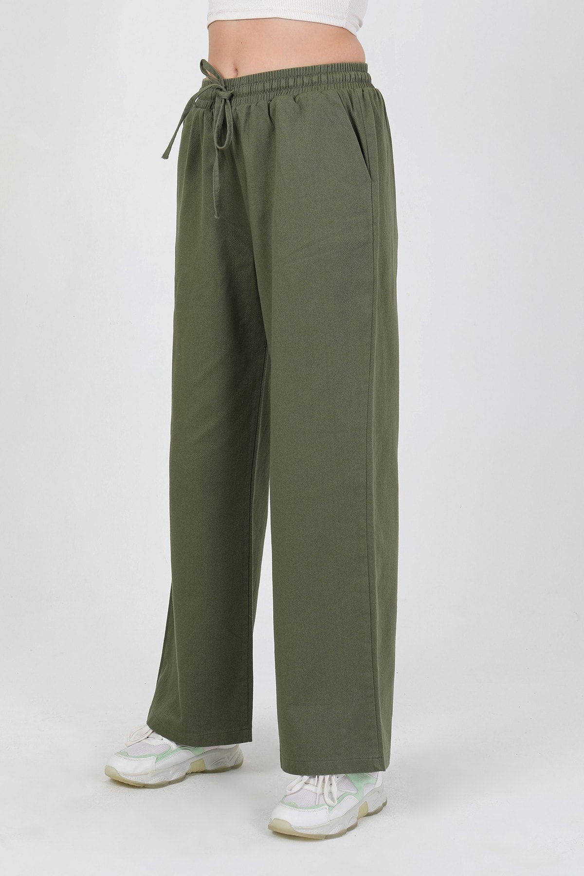 Rovira İplik Detay Gabardin Pantolon TNS-4157