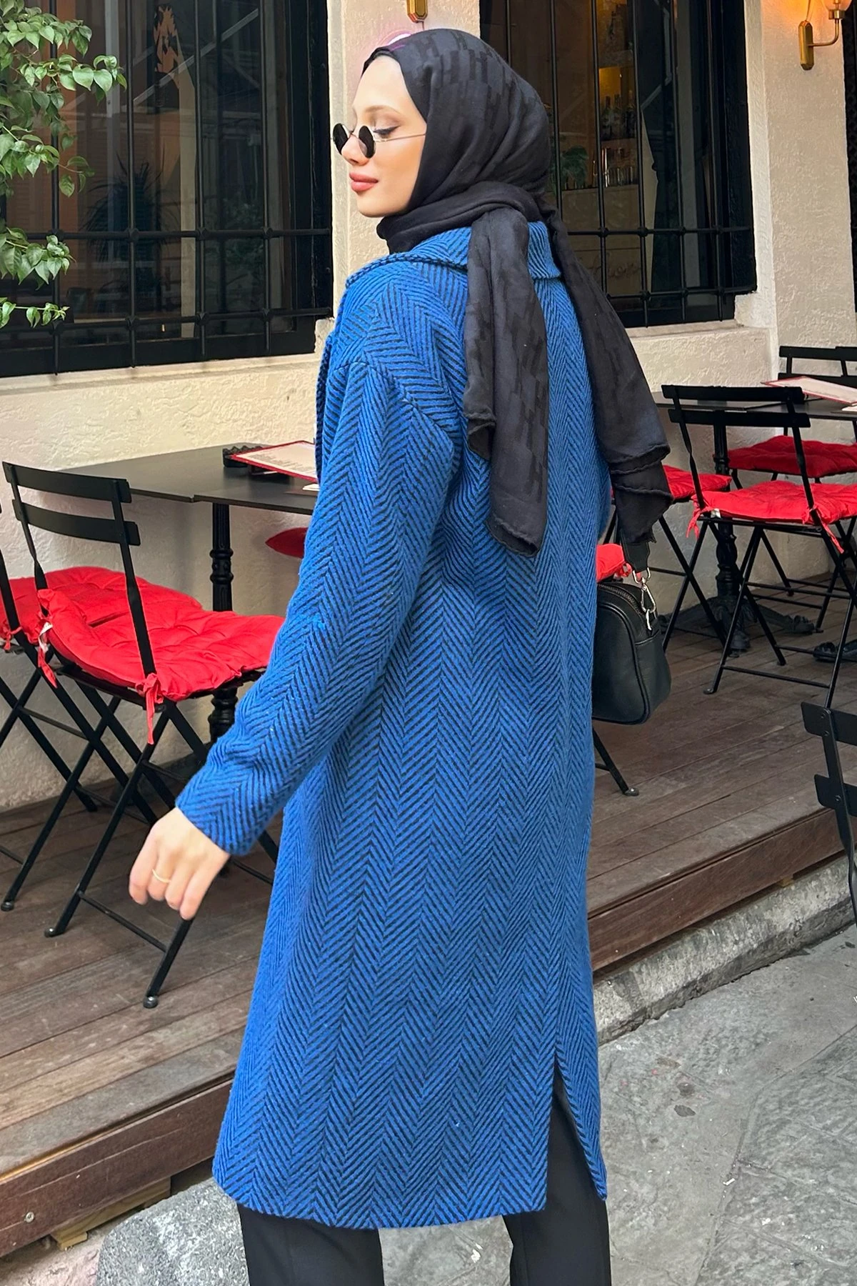 Mira Balık Sırtı Kaşe Kaban TNS-4283